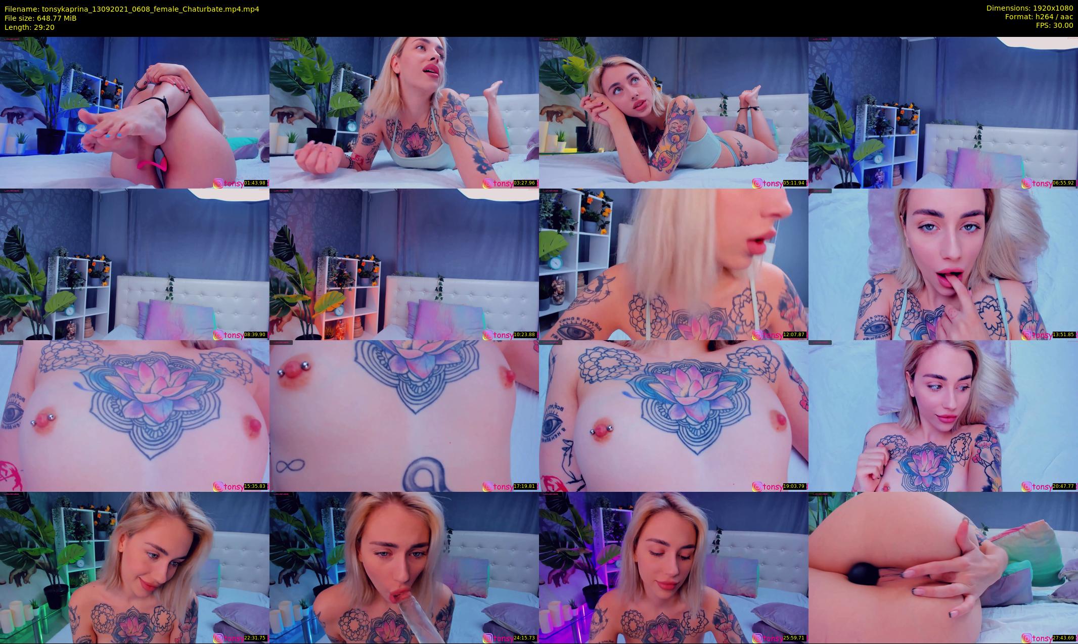 tonsykaprina — 30 minute Chaturbate couple cam show recording, 1080p, Sep 13, 2021