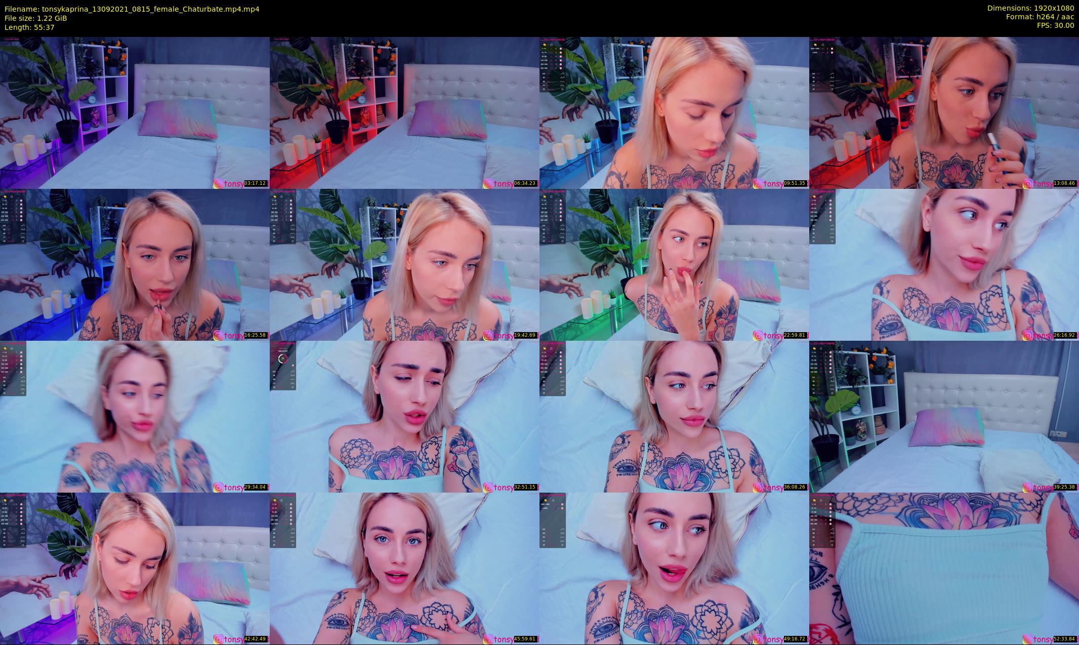 tonsykaprina — 56 minute Chaturbate couple cam show recording, 1080p, Sep 13, 2021