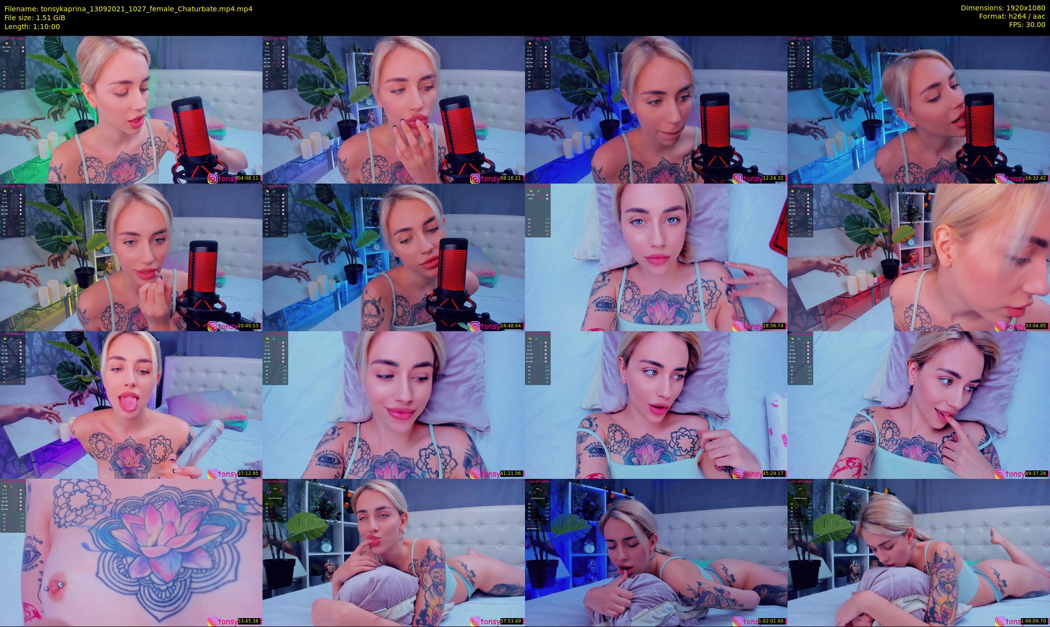 tonsykaprina — 70 minute Chaturbate couple cam show recording, 1080p, Sep 13, 2021
