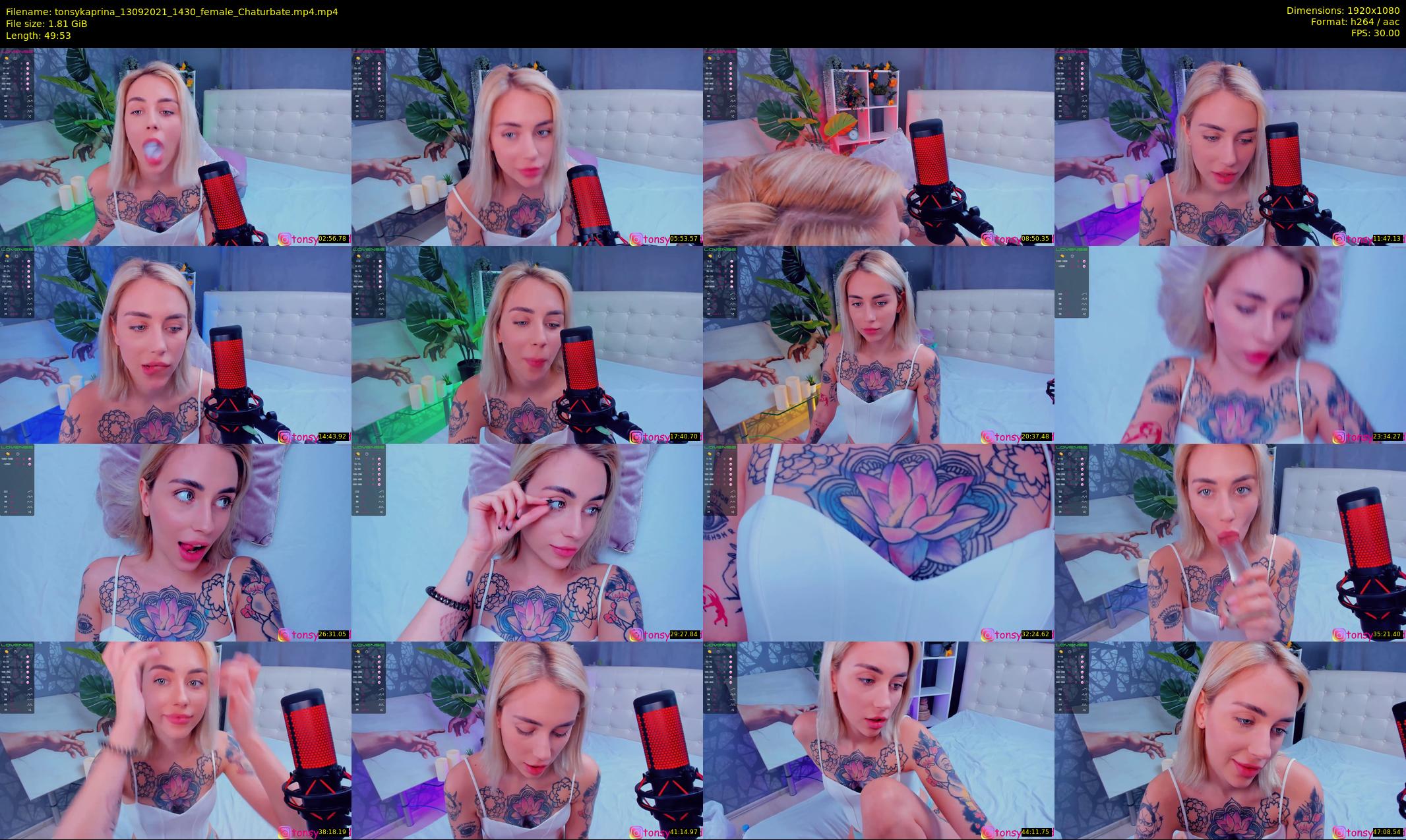 tonsykaprina — 50 minute Chaturbate couple cam show recording, 1080p, Sep 13, 2021