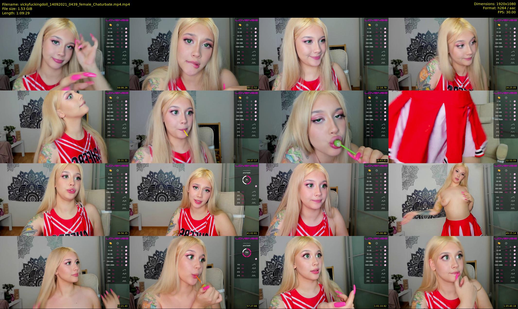 vickyfuckingdoll — 70 minute Chaturbate female cam show recording, 1080p, Sep 14, 2021