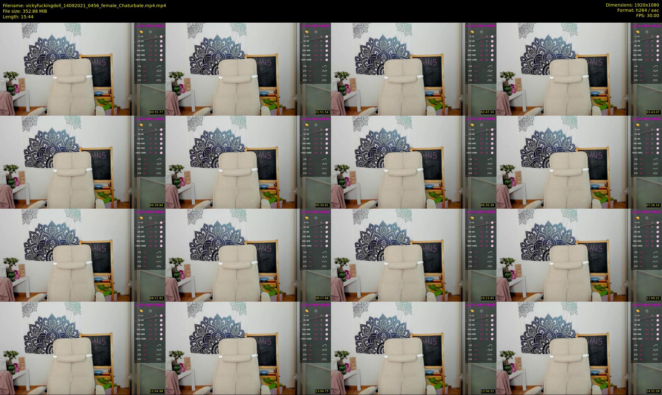 vickyfuckingdoll — 16 minute Chaturbate female cam show recording, 1080p, Sep 14, 2021