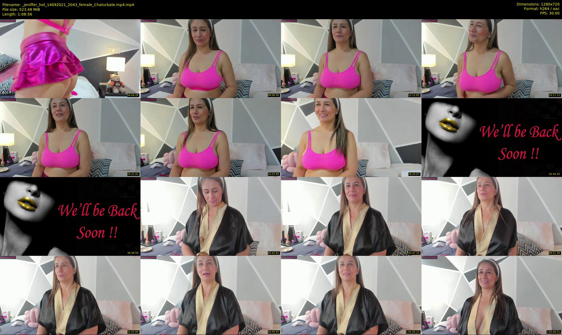 _jeniffer_hot — 69 minute Chaturbate female cam show recording, 720p, Sep 14, 2021