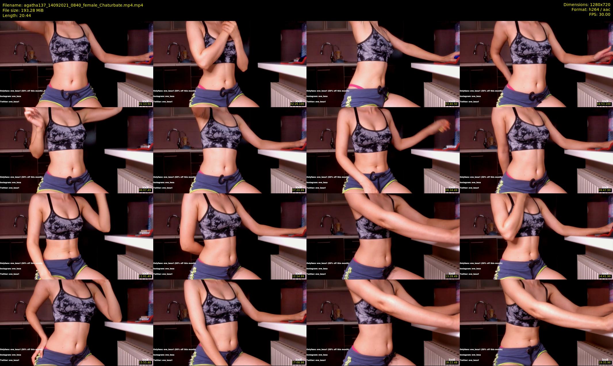 agatha137 — 21 minute Chaturbate female cam show recording, 720p, Sep 14, 2021