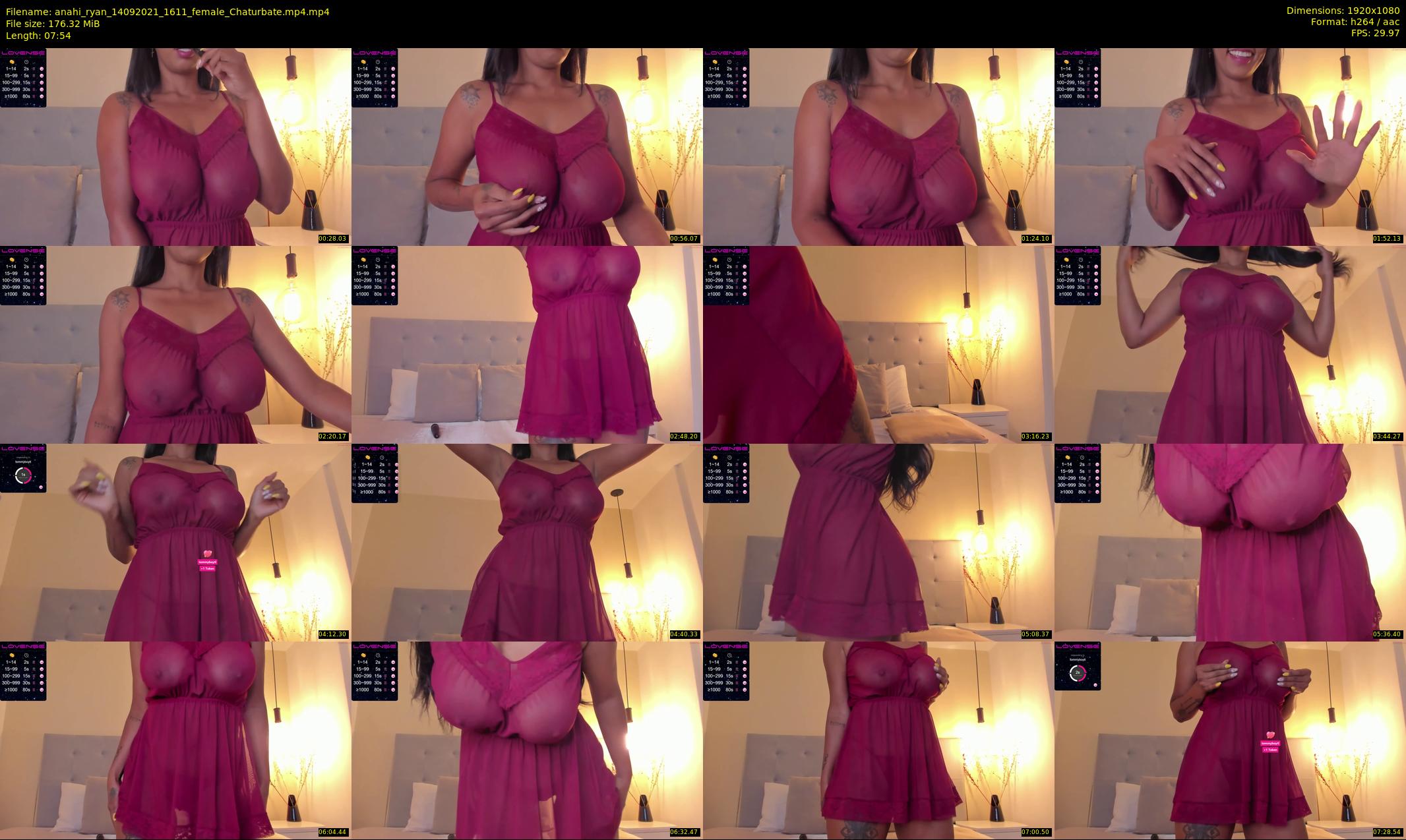 anahi_ryan — 8 minute Chaturbate female cam show recording, 1080p, Sep 14, 2021