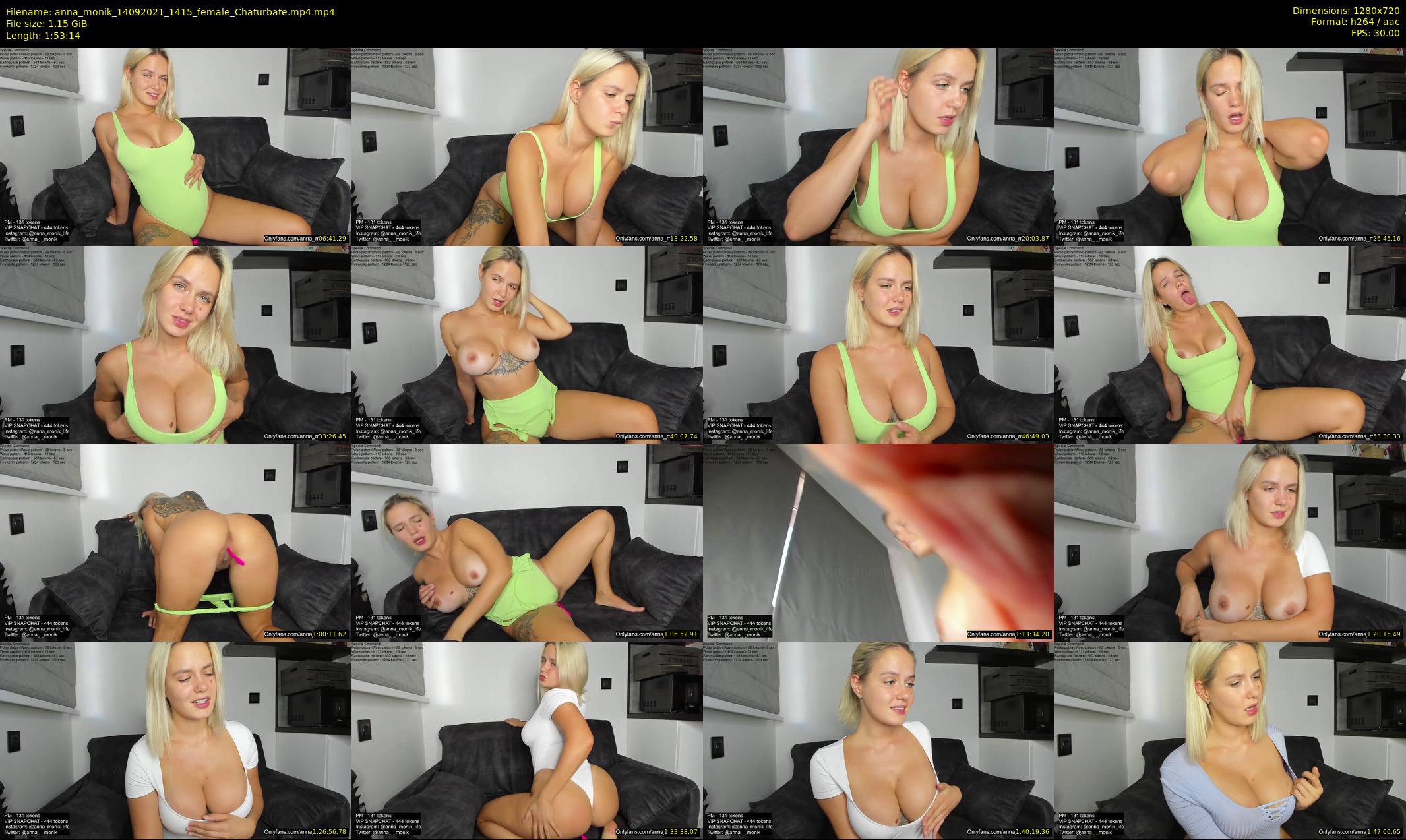 anna_monik — 114 minute Chaturbate couple cam show recording, 720p, Sep 14, 2021