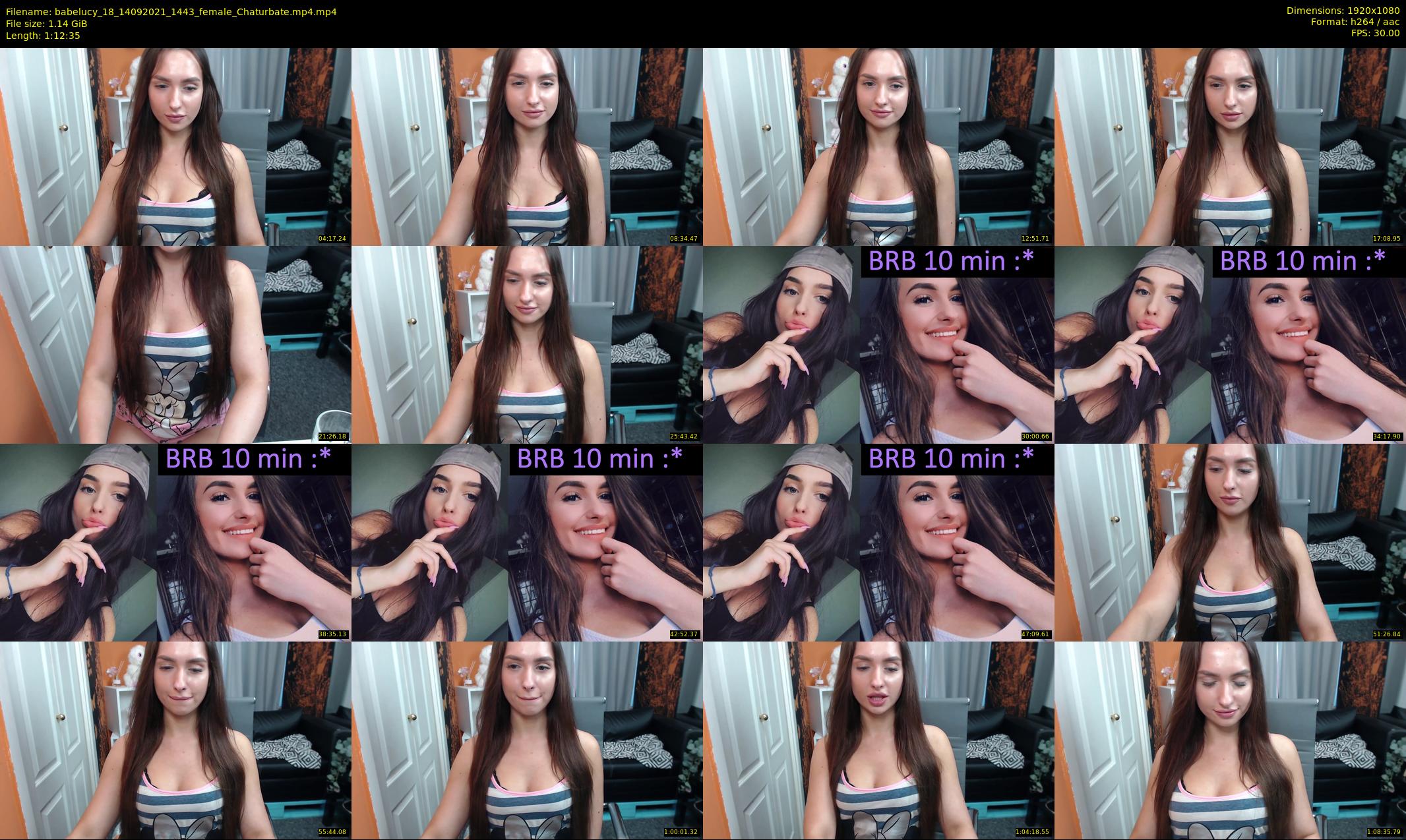 babelucy_18 — 73 minute Chaturbate female cam show recording, 1080p, Sep 14, 2021