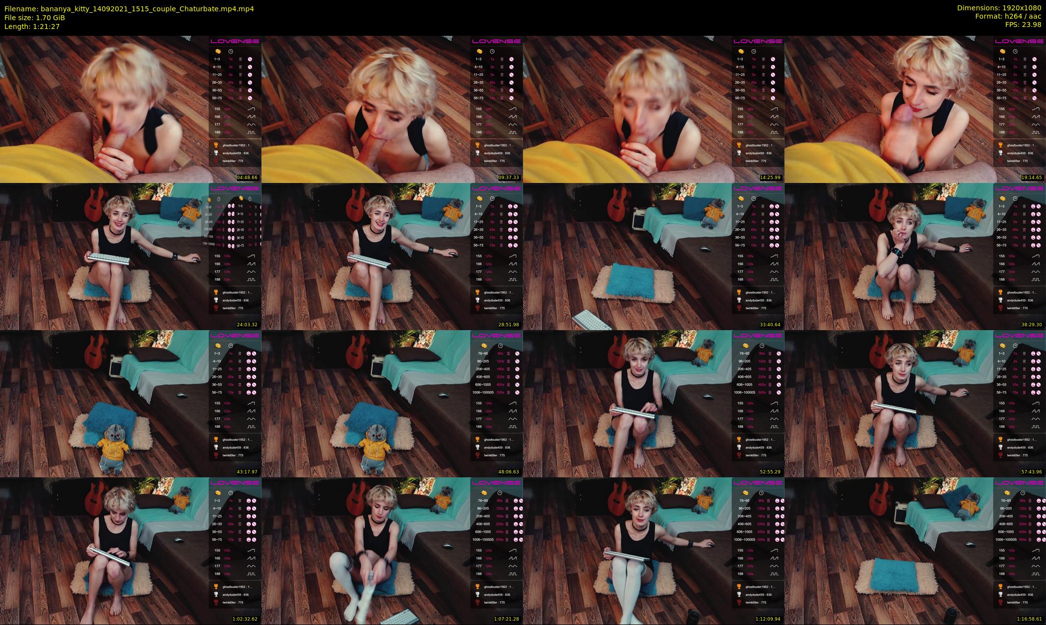 bananya_kitty — 82 minute Chaturbate couple cam show recording, 1080p, Sep 14, 2021