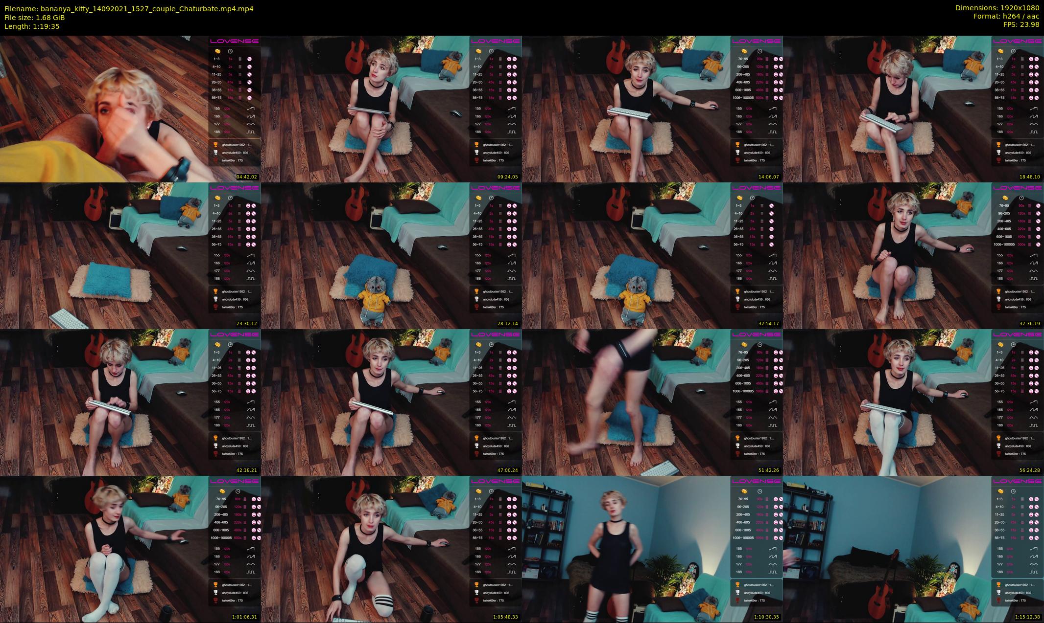 bananya_kitty — 80 minute Chaturbate couple cam show recording, 1080p, Sep 14, 2021