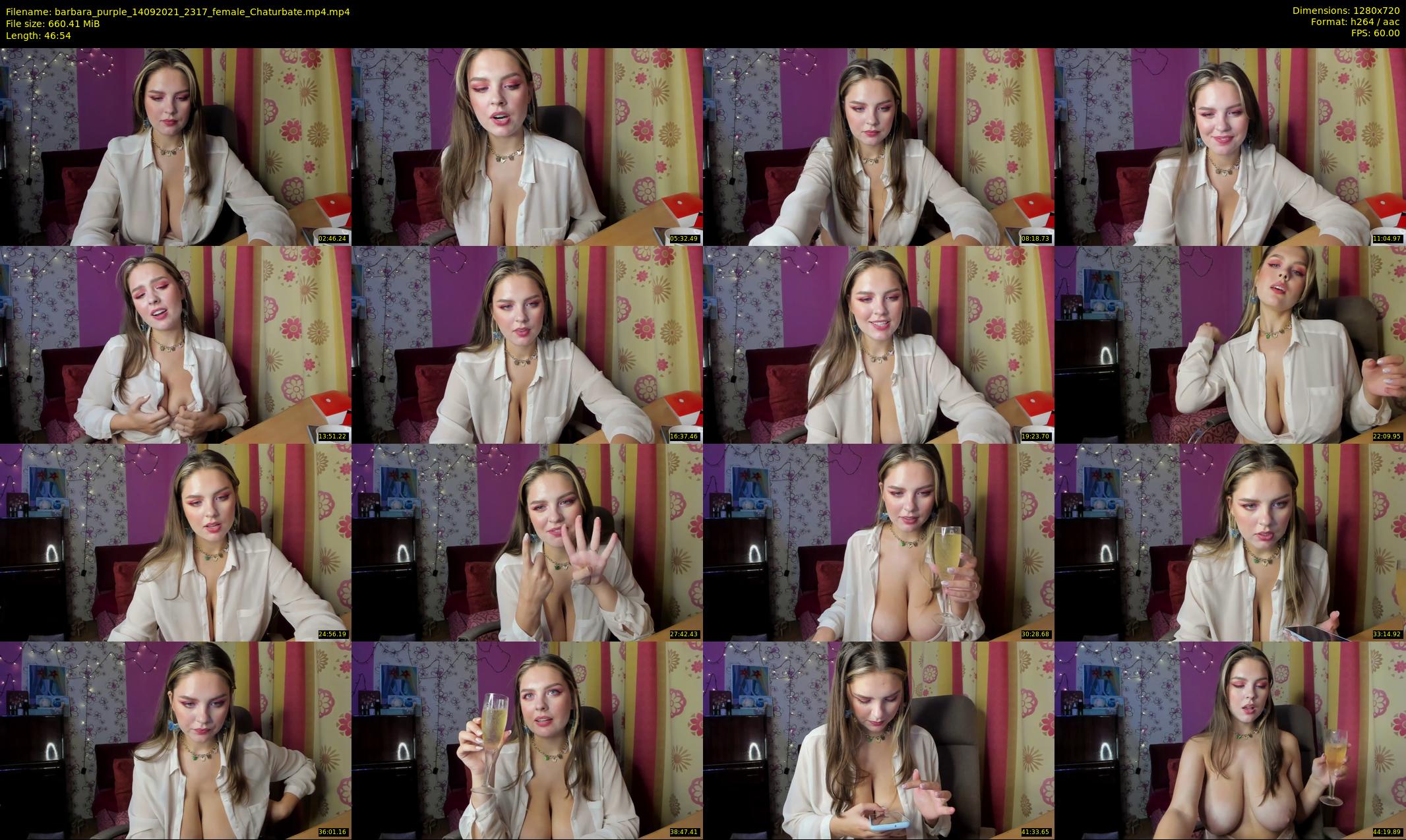 barbara_purple — 47 minute Chaturbate female cam show recording, 720p, Sep 14, 2021
