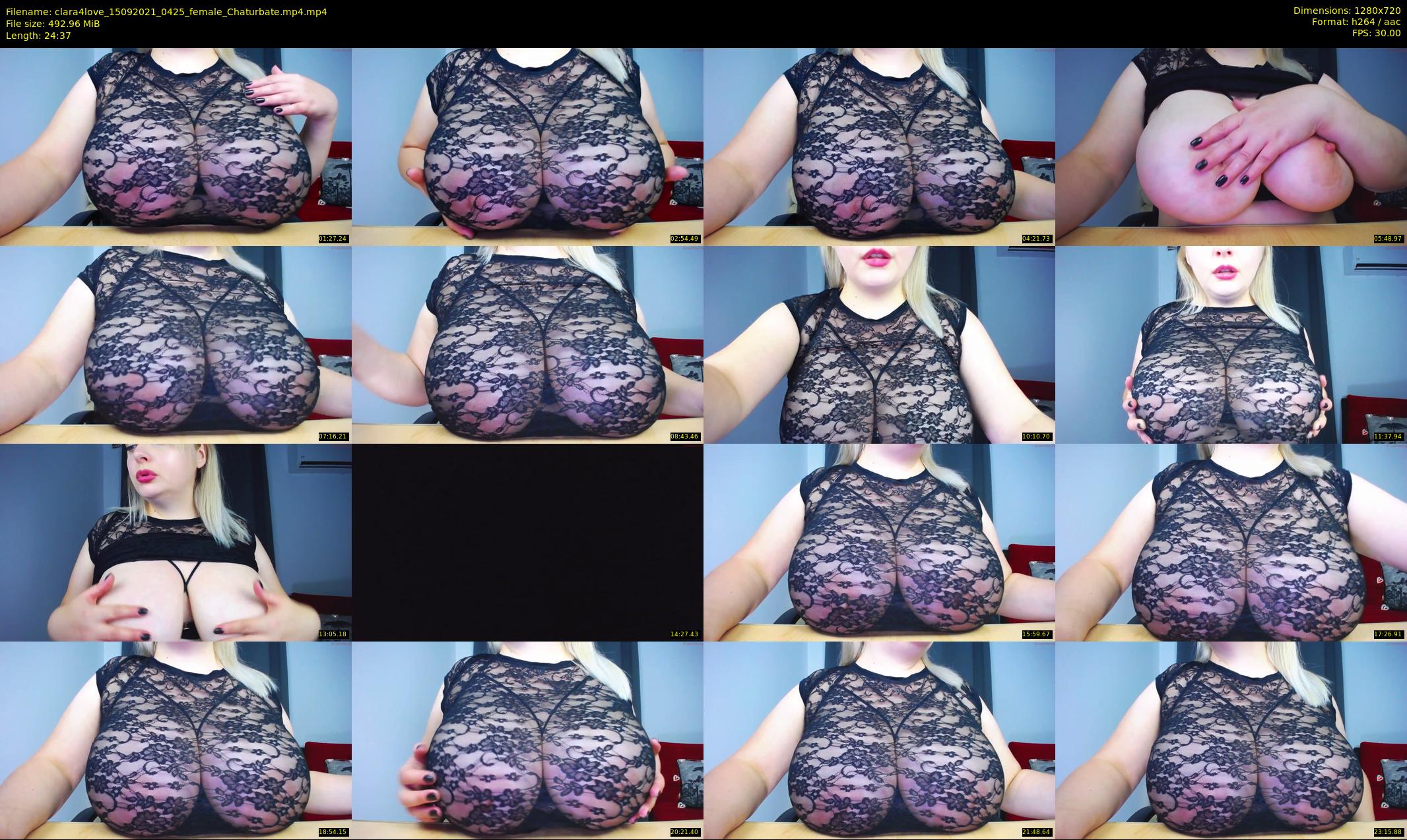clara4love — 25 minute Chaturbate female cam show recording, 720p, Sep 15, 2021