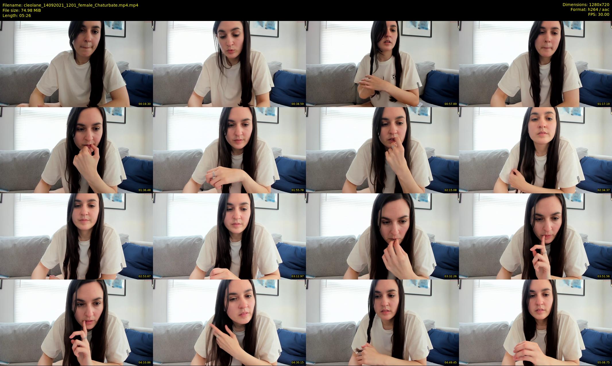 cleolane — 6 minute Chaturbate female cam show recording, 720p, Sep 14, 2021