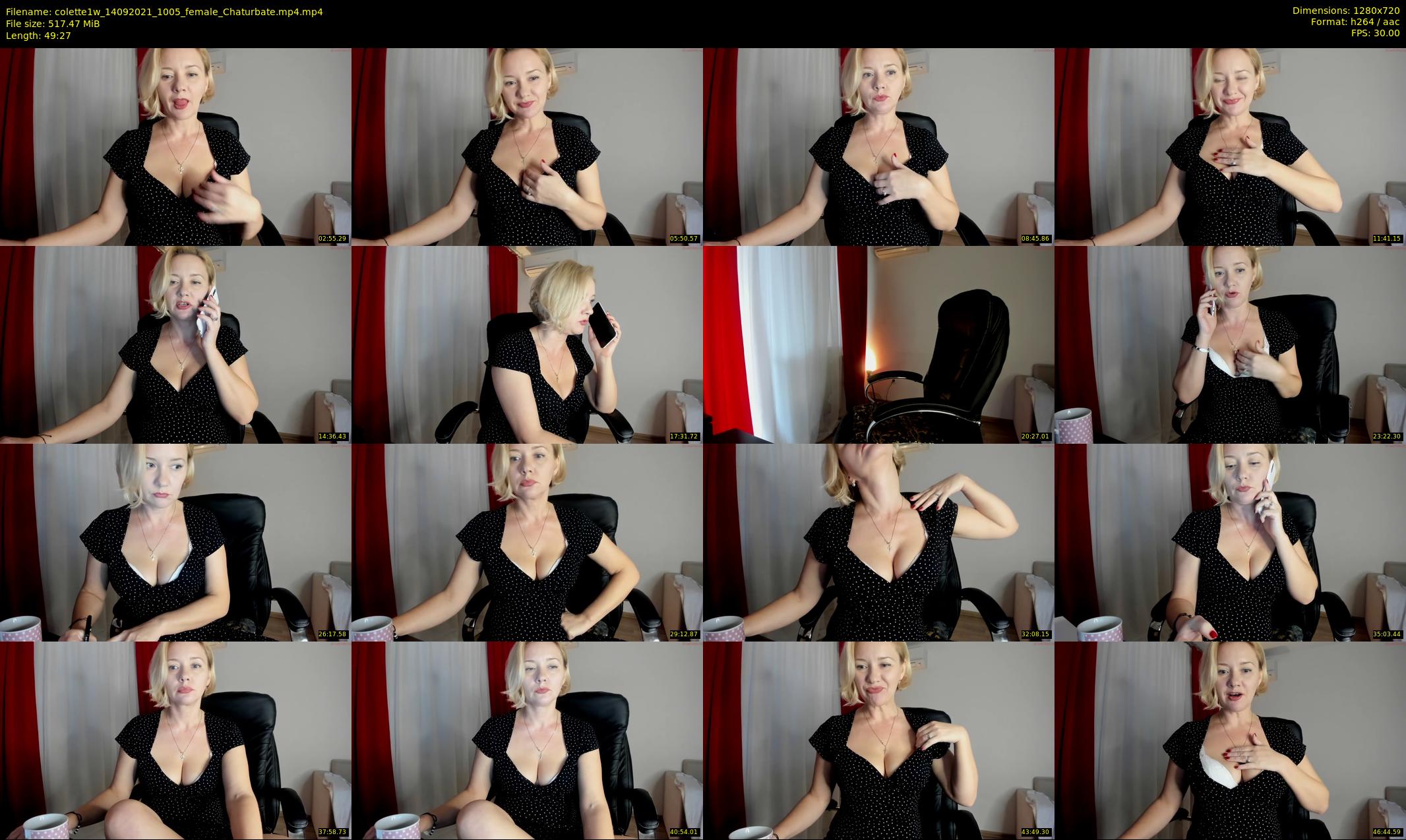 colette1w — 50 minute Chaturbate female cam show recording, 720p, Sep 14, 2021