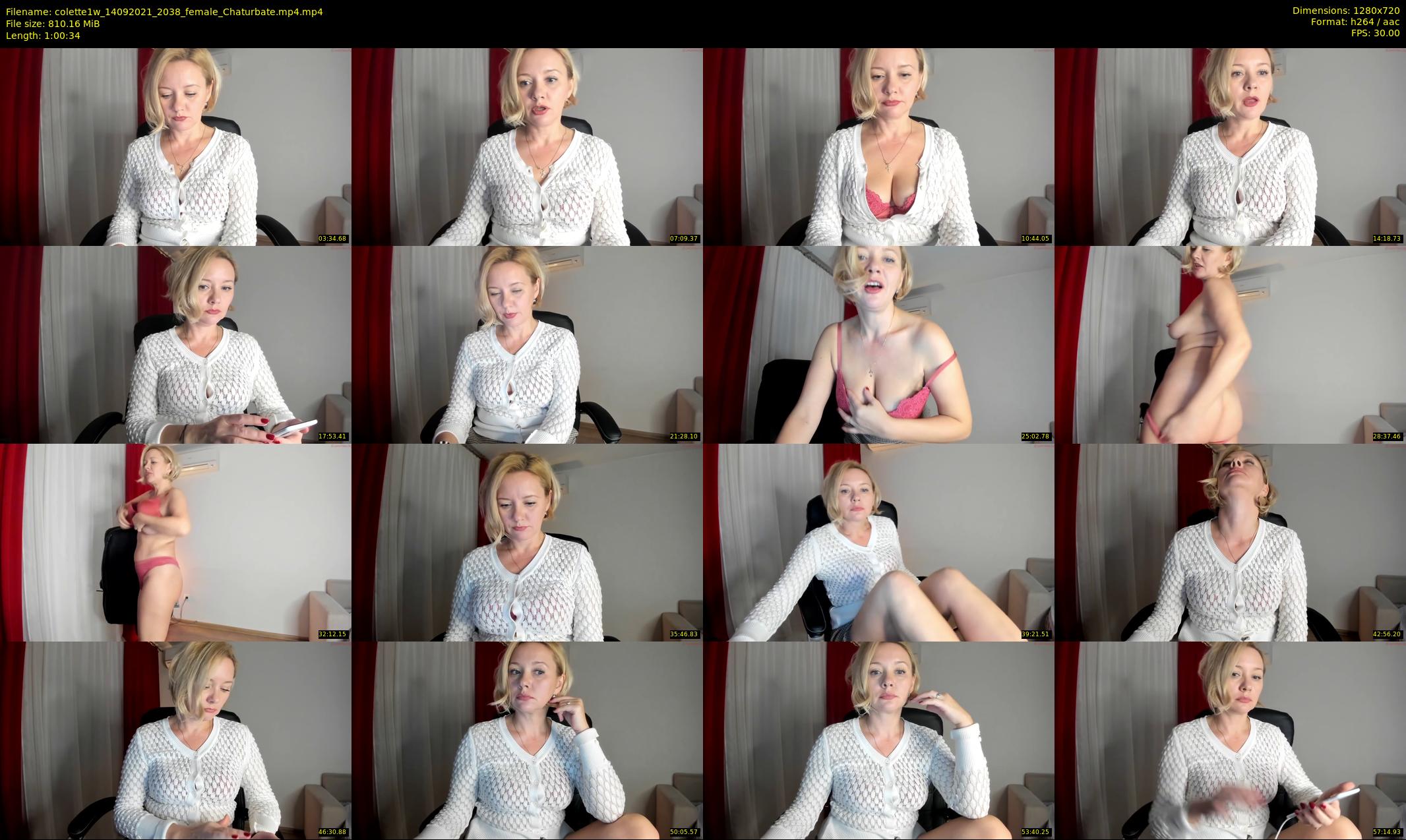colette1w — 61 minute Chaturbate female cam show recording, 720p, Sep 14, 2021