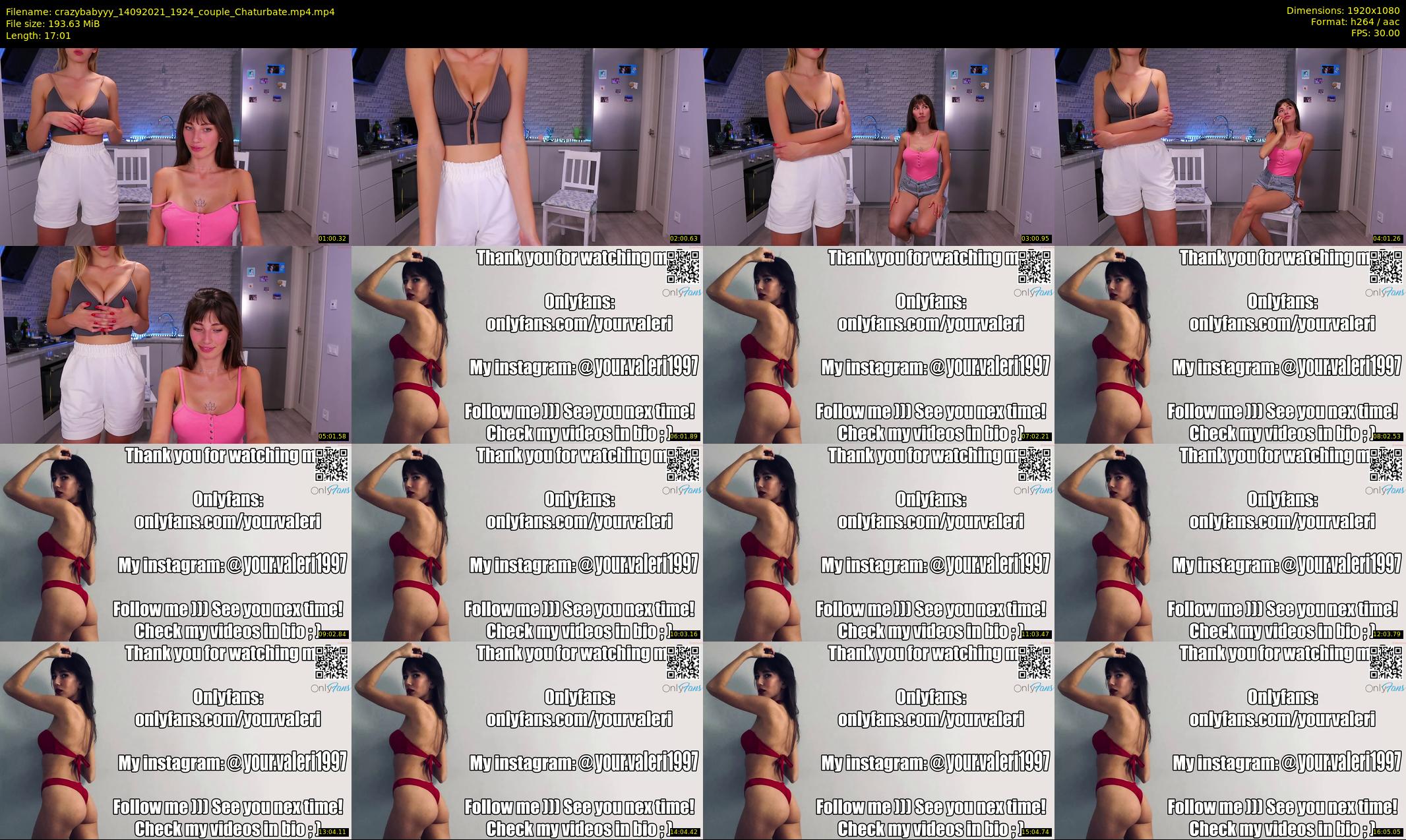 crazybabyyy — 18 minute Chaturbate couple cam show recording, 1080p, Sep 14, 2021