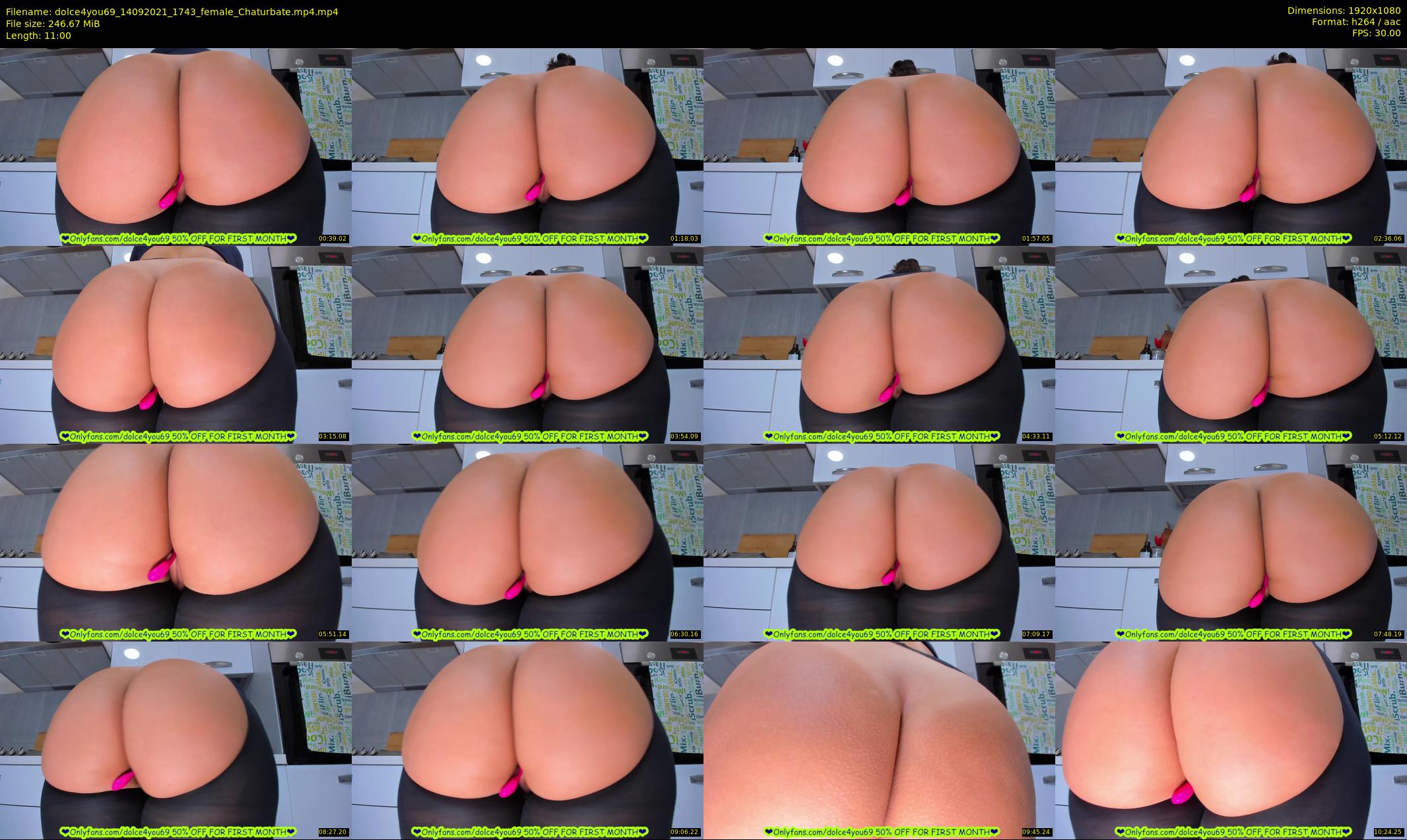dolce4you69 — 11 minute Chaturbate female cam show recording, 1080p, Sep 14, 2021