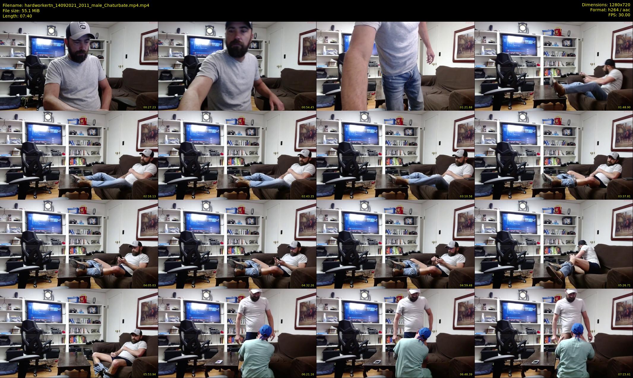 hardworkertn — 8 minute Chaturbate male cam show recording, 720p, Sep 14, 2021