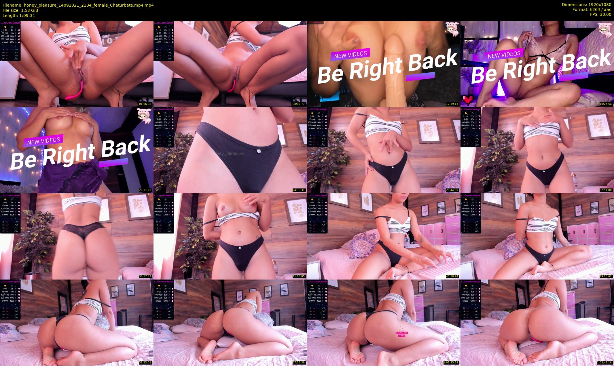 honey_pleasure — 70 minute Chaturbate female cam show recording, 1080p, Sep 14, 2021