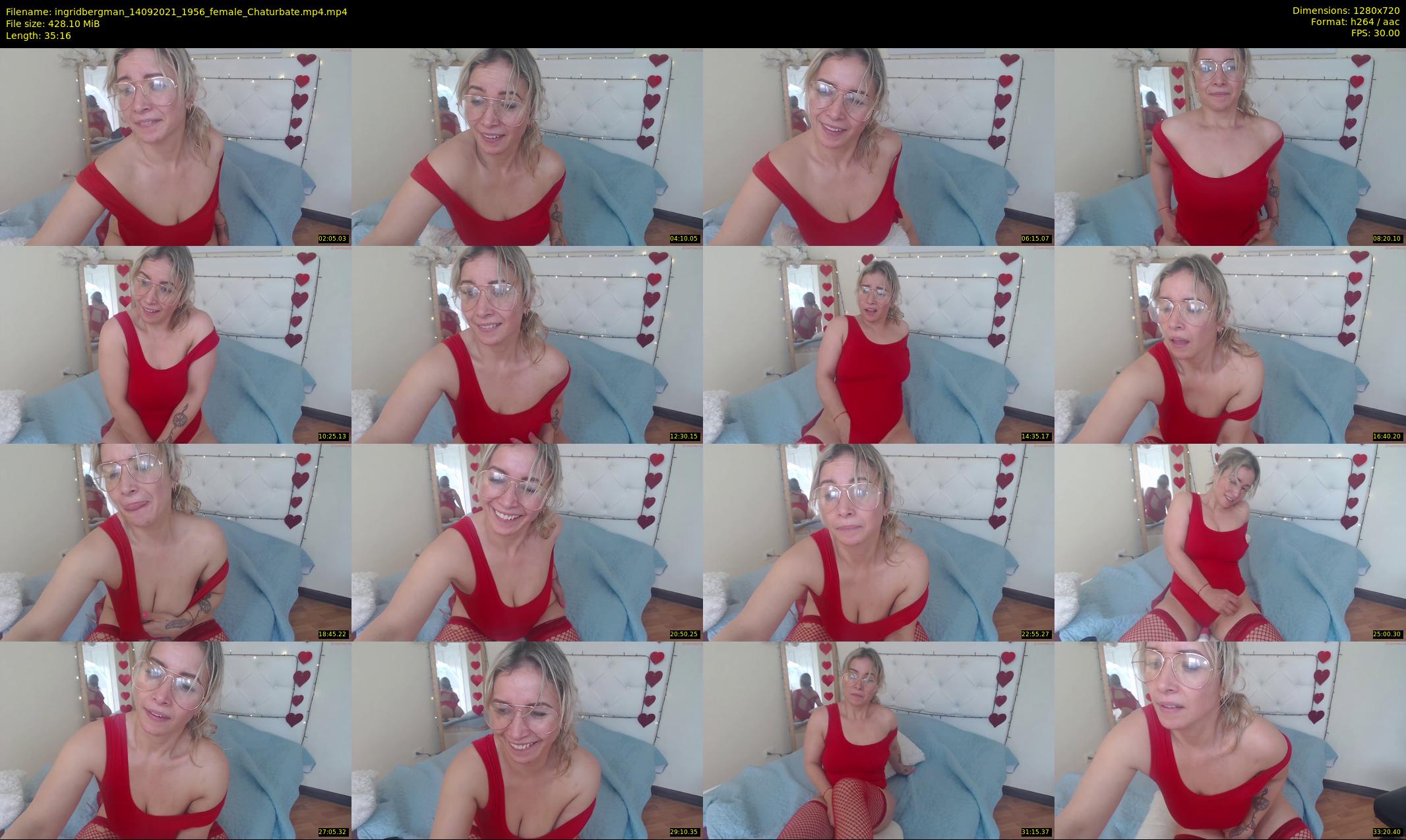 ingridbergman — 36 minute Chaturbate female cam show recording, 720p, Sep 14, 2021