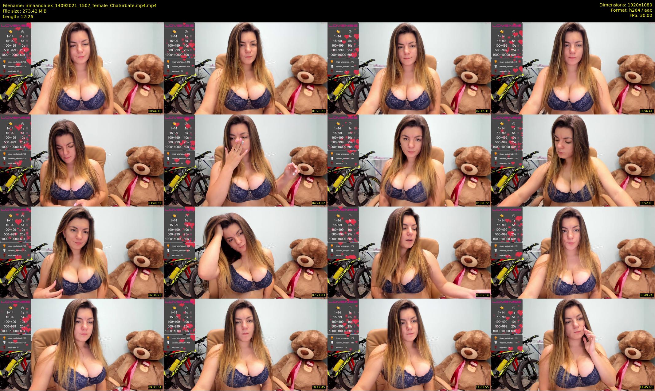 irinaandalex — 13 minute Chaturbate couple cam show recording, 1080p, Sep 14, 2021
