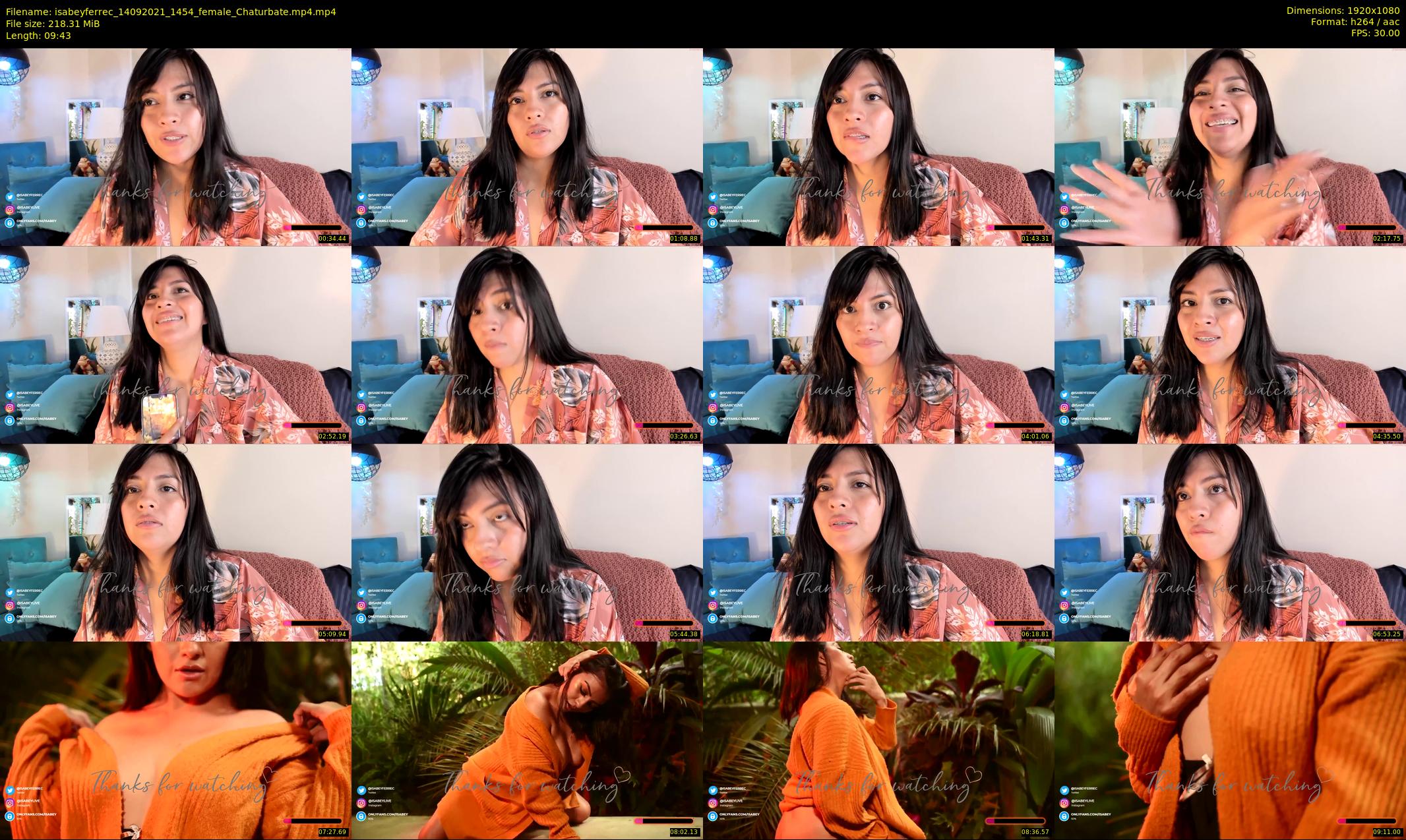 isabeyferrec — 10 minute Chaturbate female cam show recording, 1080p, Sep 14, 2021