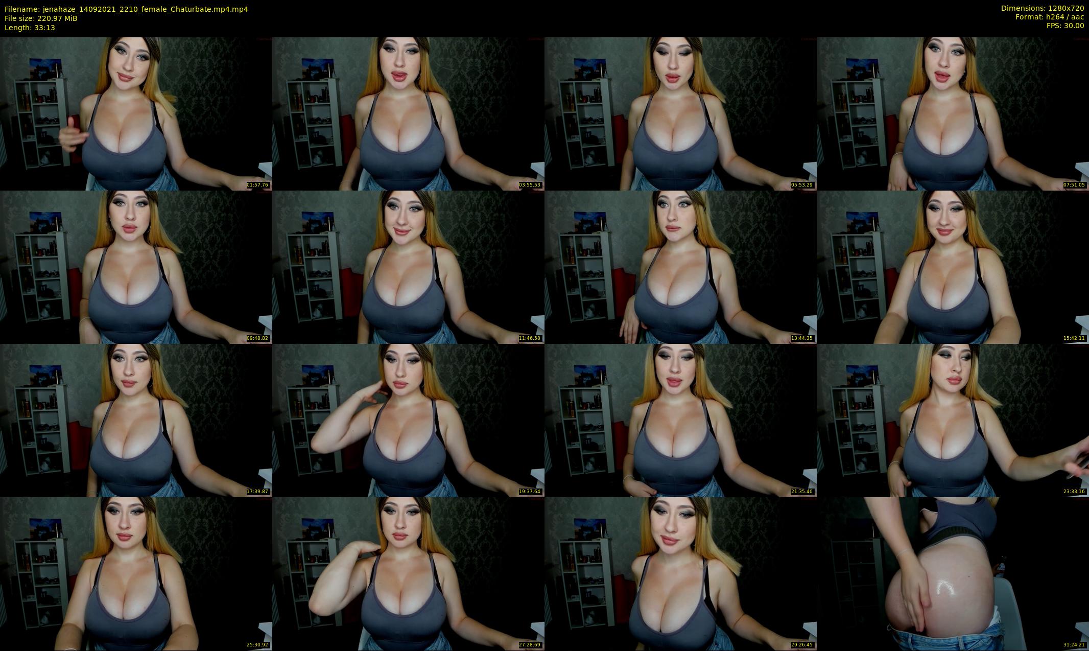 jenahaze — 34 minute Chaturbate female cam show recording, 720p, Sep 14, 2021