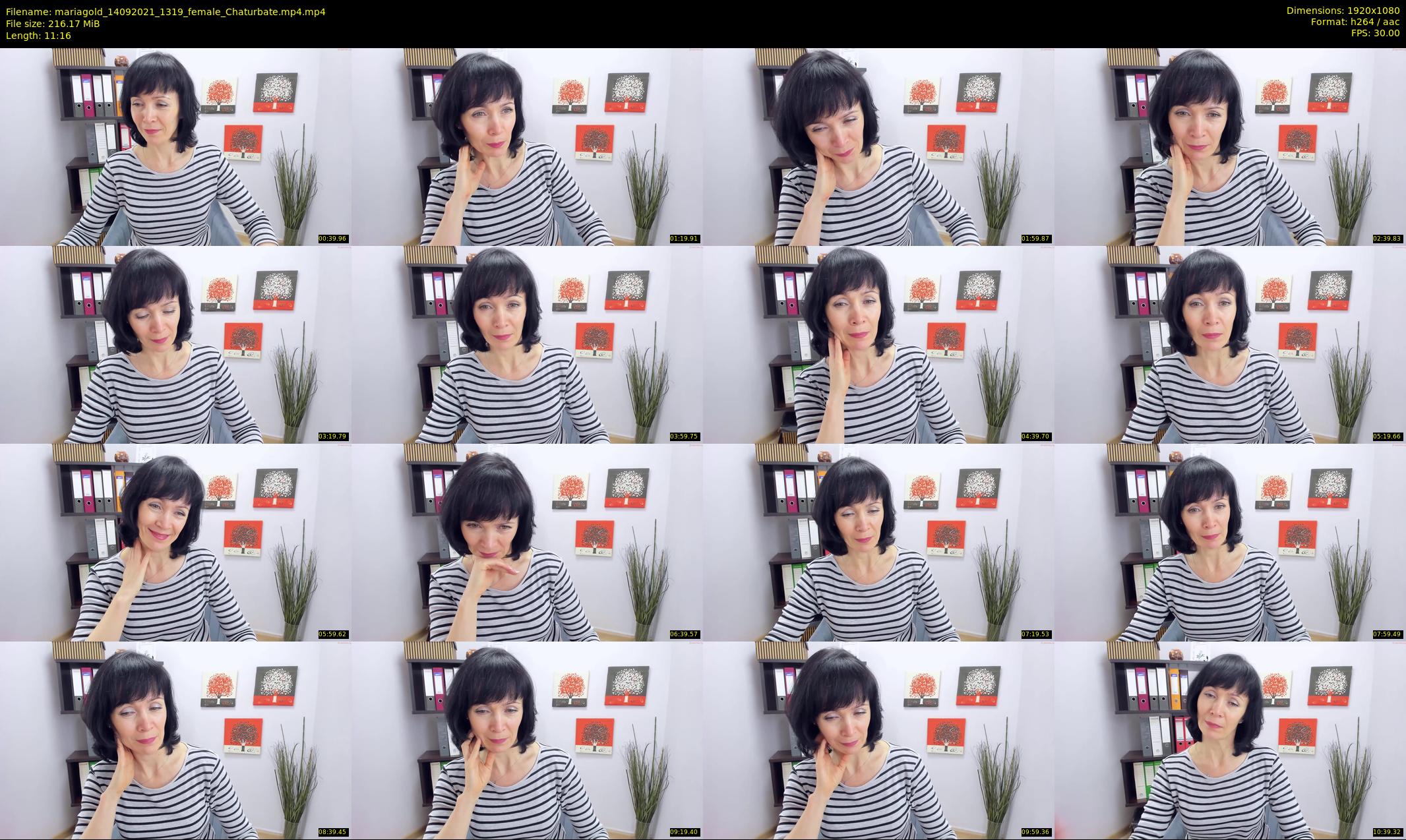 mariagold — 12 minute Chaturbate female cam show recording, 1080p, Sep 14, 2021