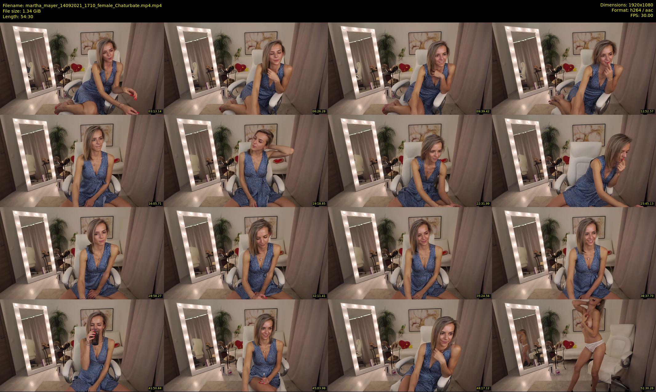 martha_mayer — 55 minute Chaturbate female cam show recording, 1080p, Sep 14, 2021