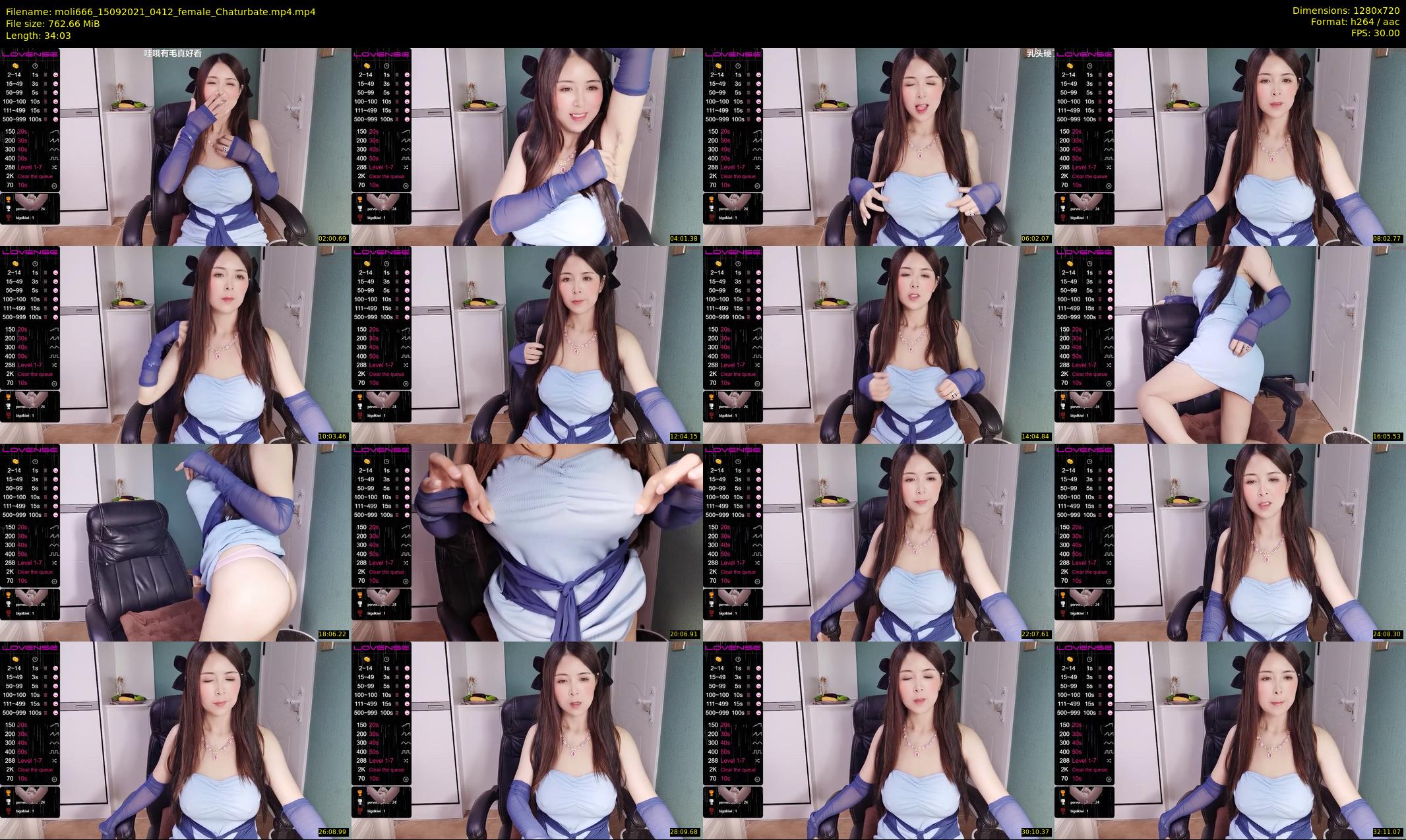 moli666 — 35 minute Chaturbate female cam show recording, 720p, Sep 15, 2021