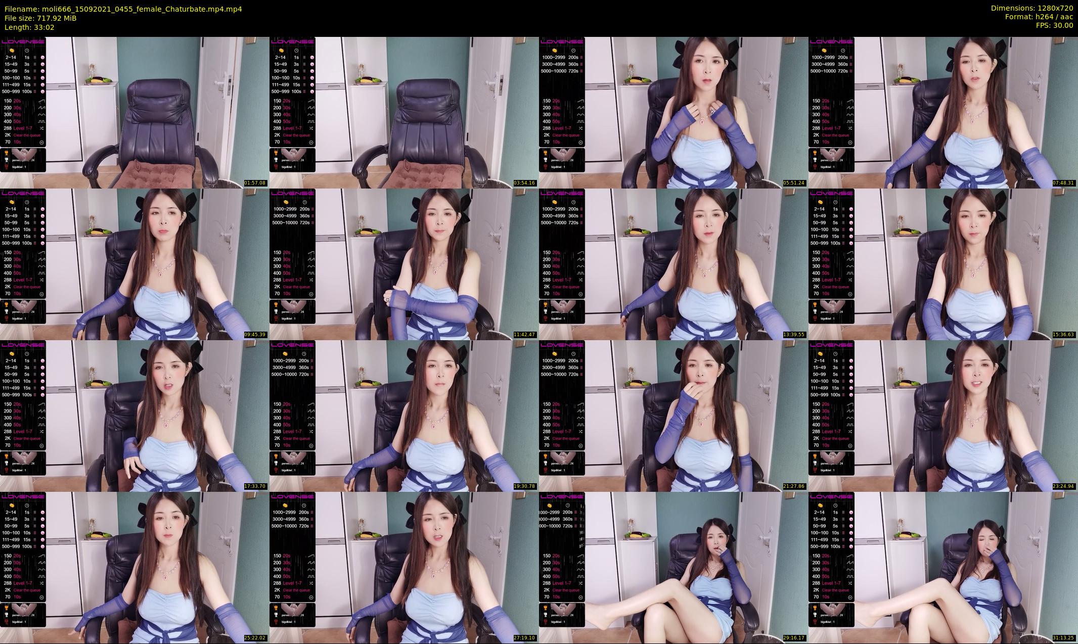 moli666 — 34 minute Chaturbate female cam show recording, 720p, Sep 15, 2021