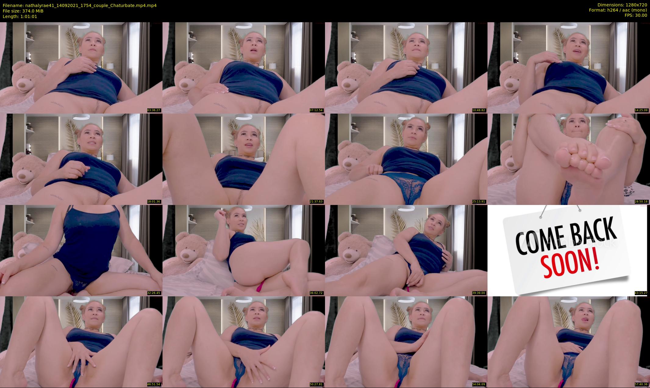 nathalyrae41 — 62 minute Chaturbate female cam show recording, 720p, Sep 14, 2021