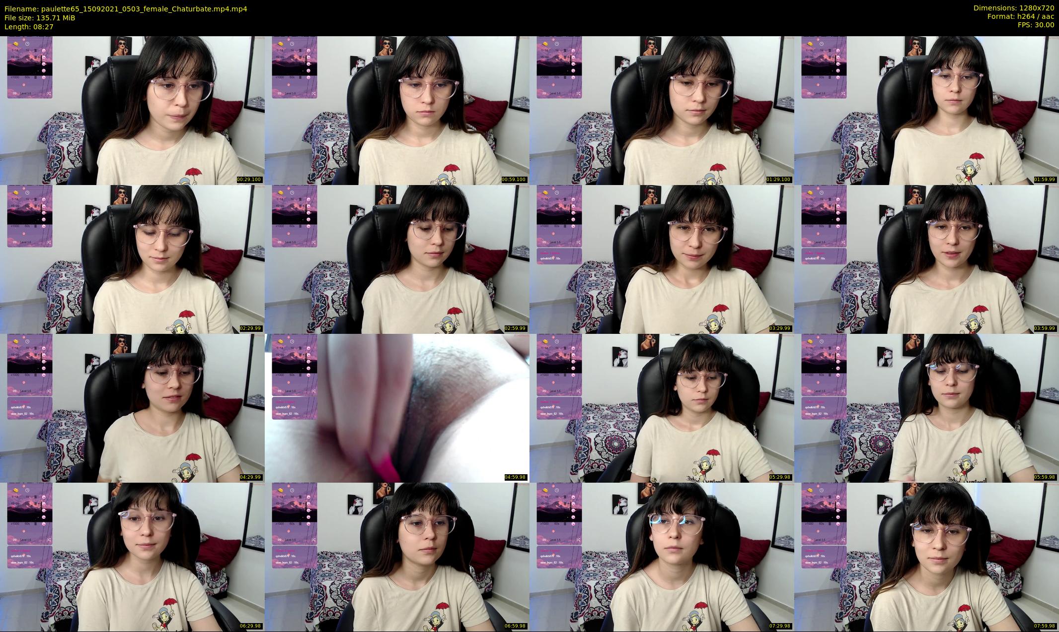 paulette65 — 9 minute Chaturbate female cam show recording, 720p, Sep 15, 2021