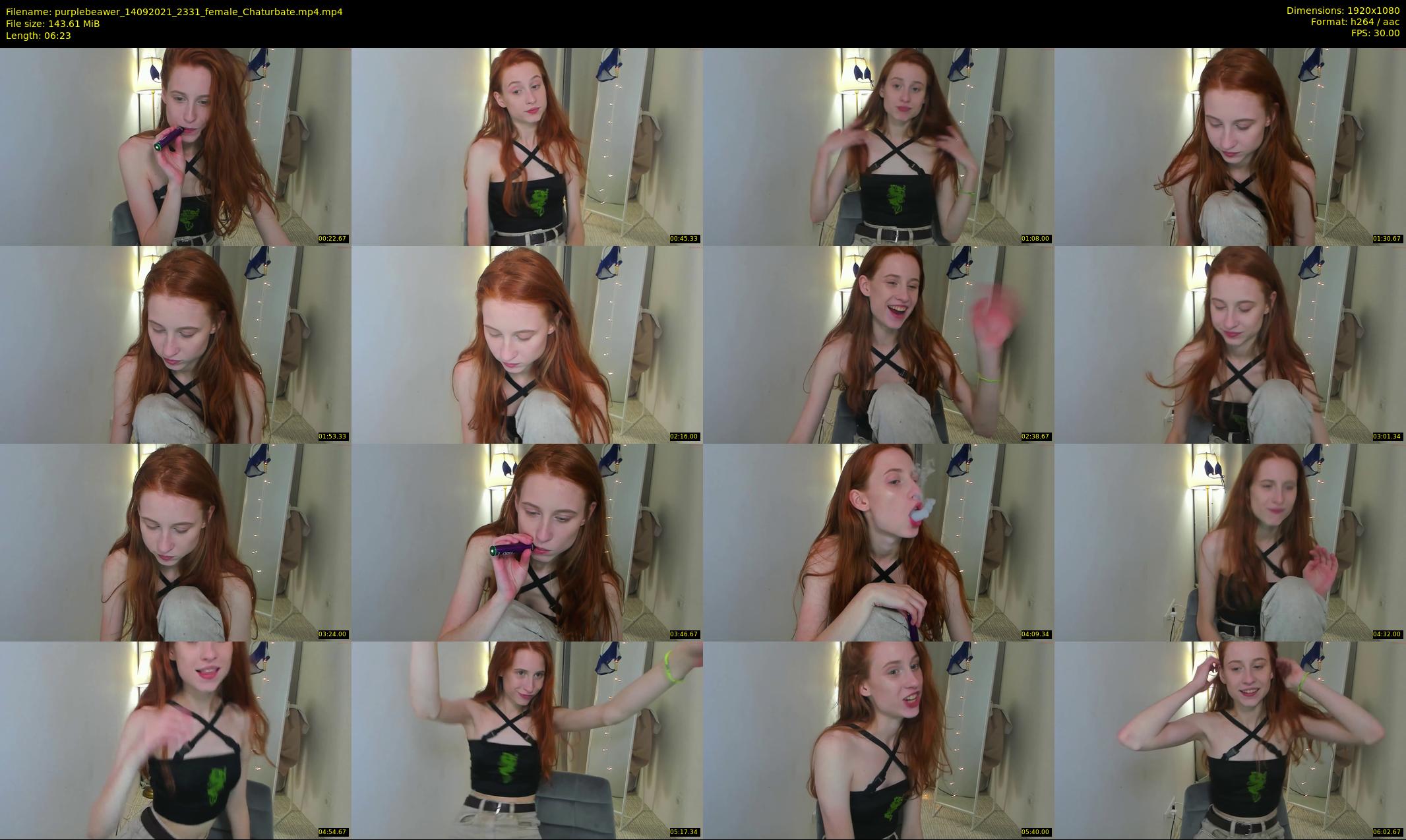 purplebeawer — 7 minute Chaturbate female cam show recording, 1080p, Sep 14, 2021