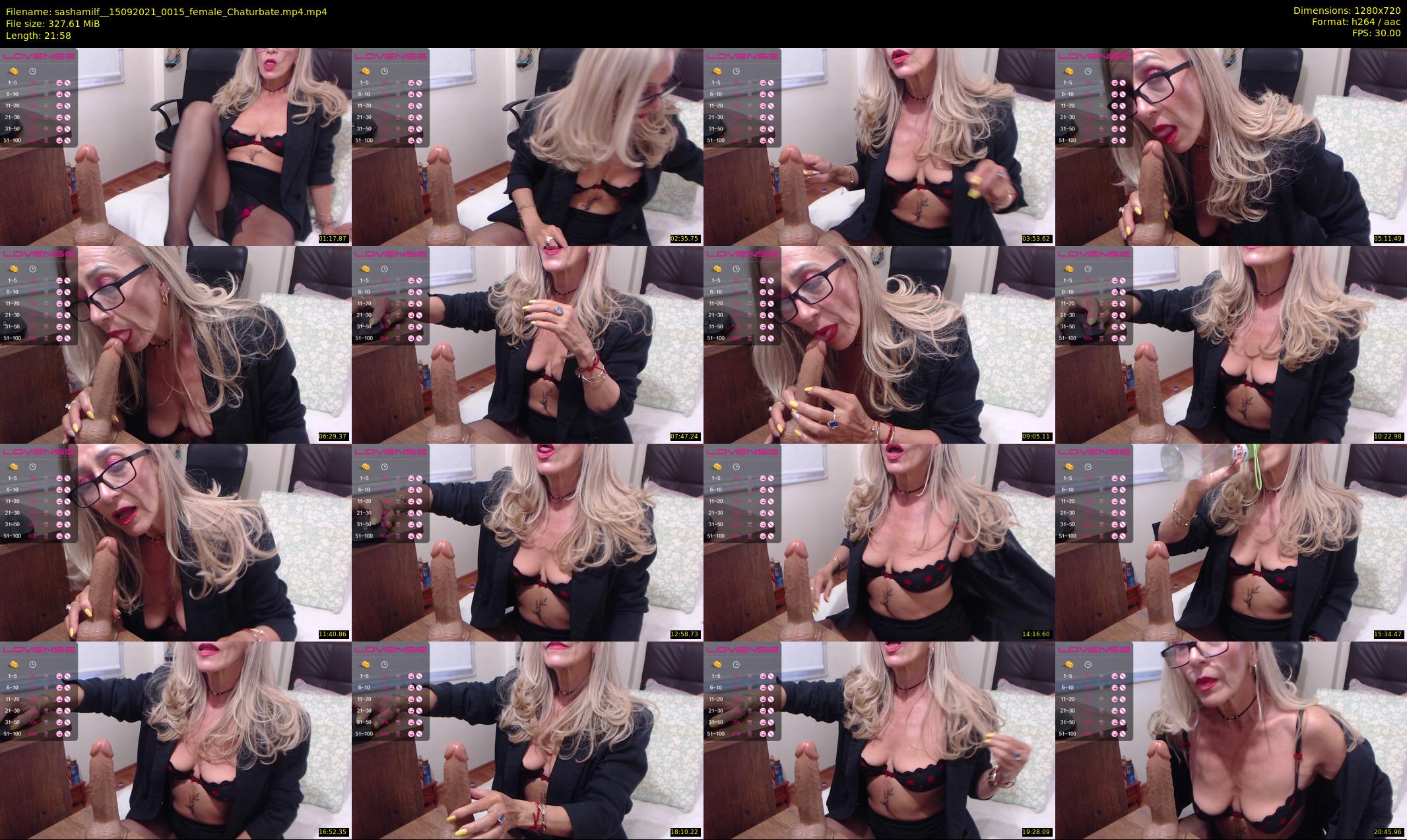 sashamilf_ — 22 minute Chaturbate female cam show recording, 720p, Sep 15, 2021