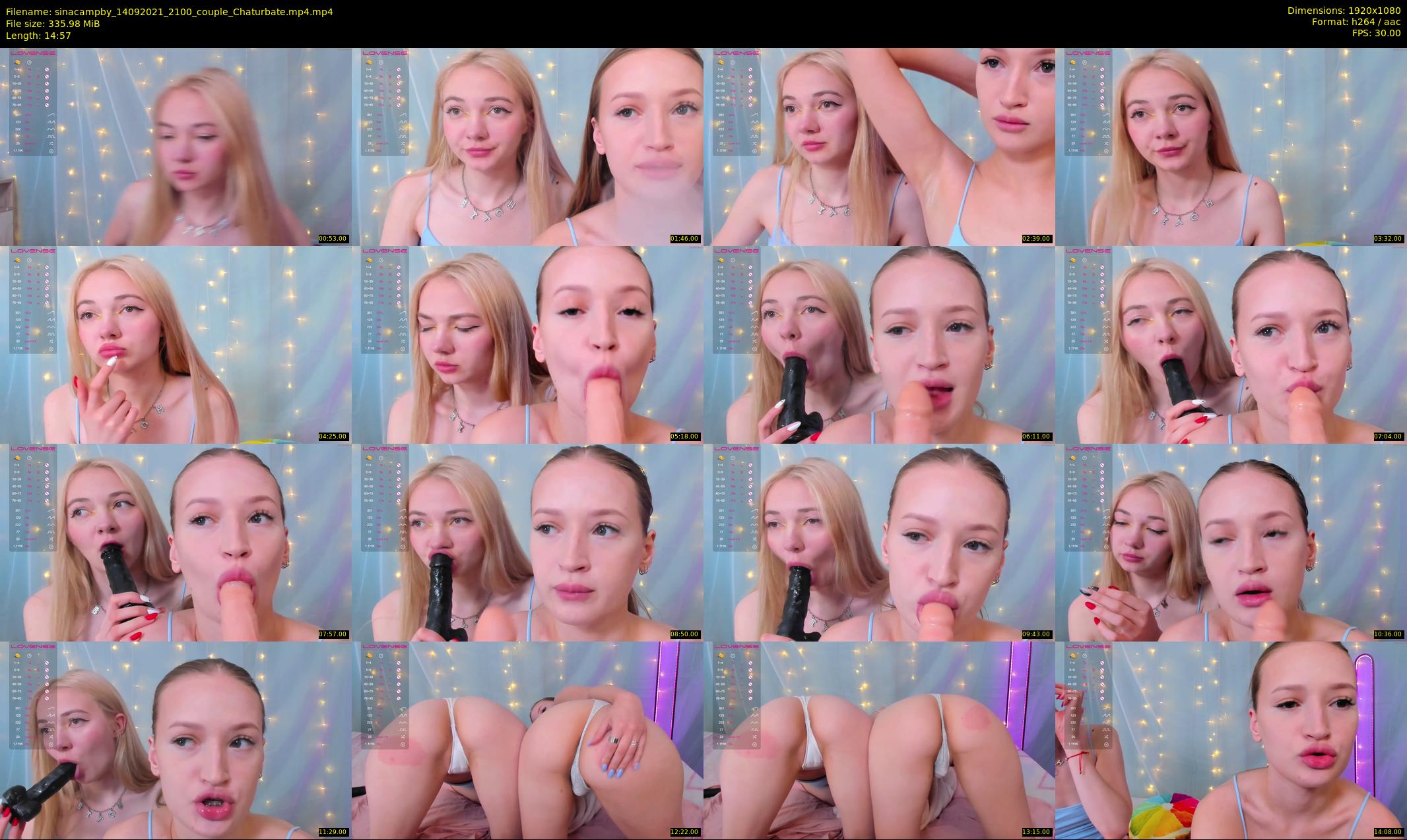 sinacampby — 15 minute Chaturbate couple cam show recording, 1080p, Sep 14, 2021