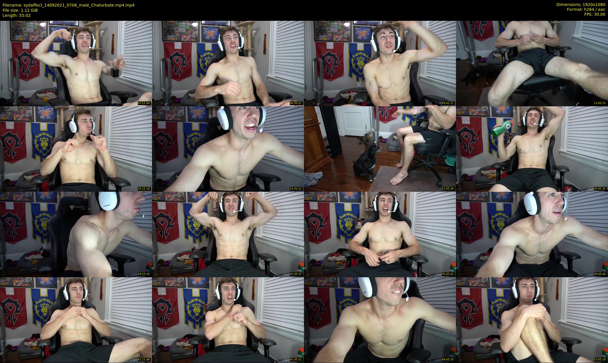 sydaffect — 56 minute Chaturbate male cam show recording, 1080p, Sep 14, 2021