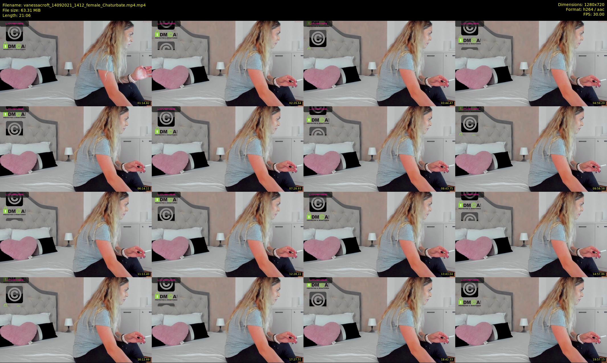 vanessacroft — 22 minute Chaturbate female cam show recording, 720p, Sep 14, 2021