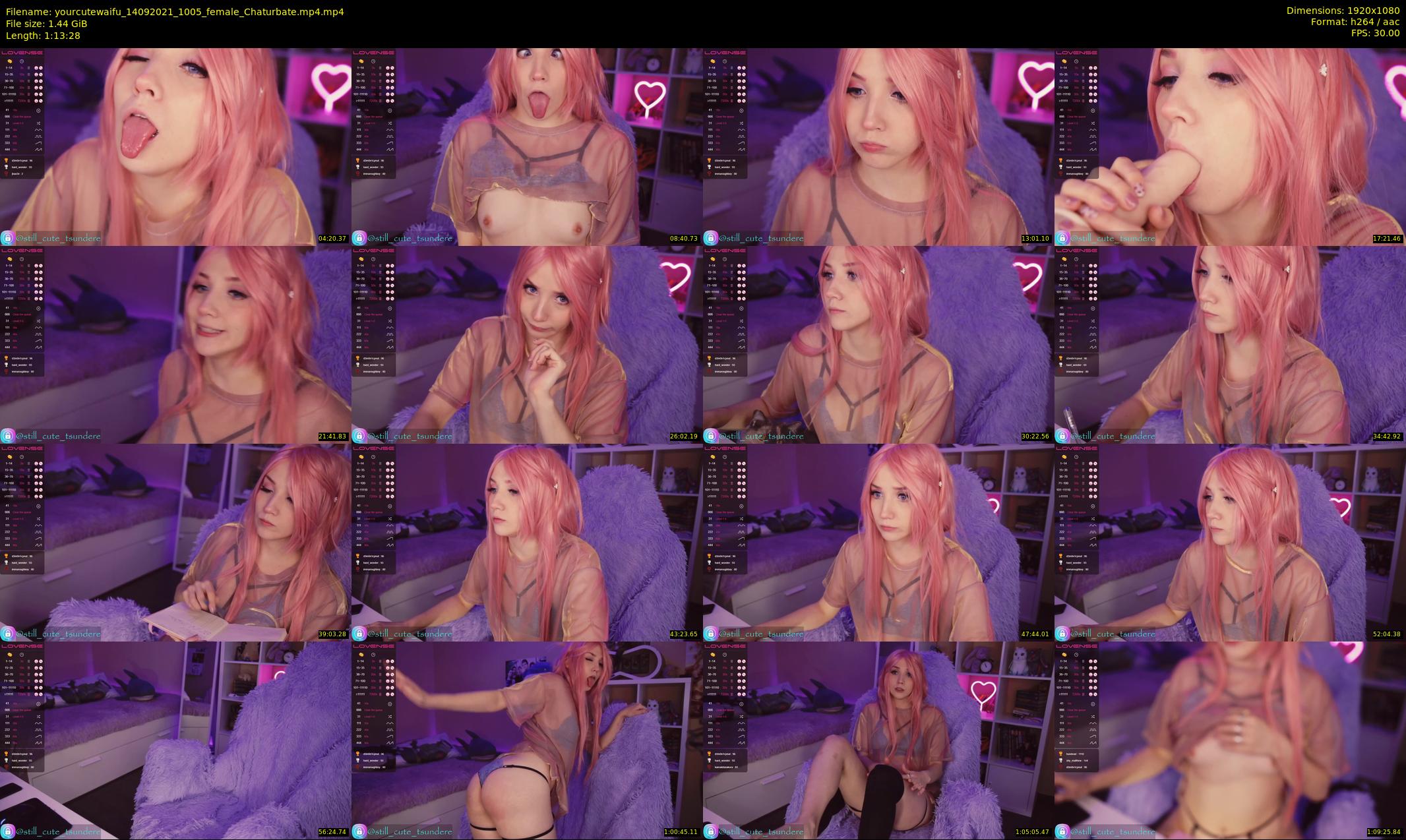 yourcutewaifu — 74 minute Chaturbate female cam show recording, 1080p, Sep 14, 2021
