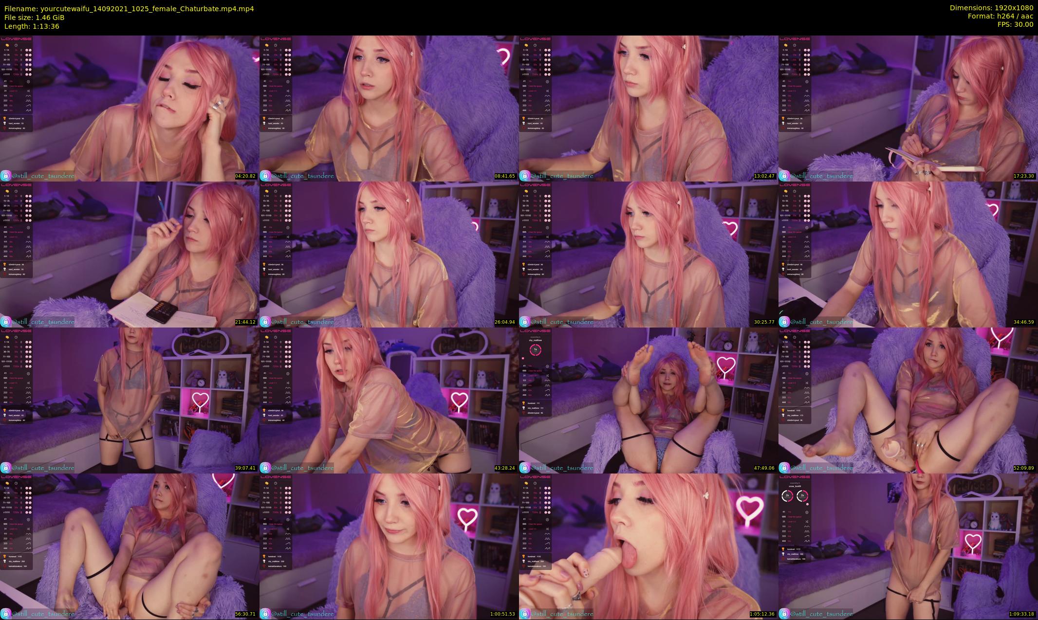 yourcutewaifu — 74 minute Chaturbate female cam show recording, 1080p, Sep 14, 2021