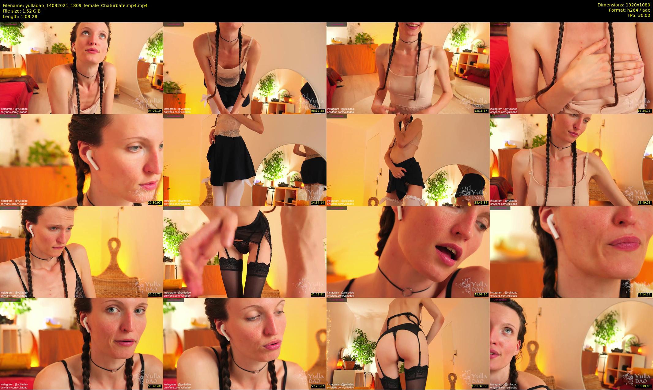yulladao — 70 minute Chaturbate female cam show recording, 1080p, Sep 14, 2021