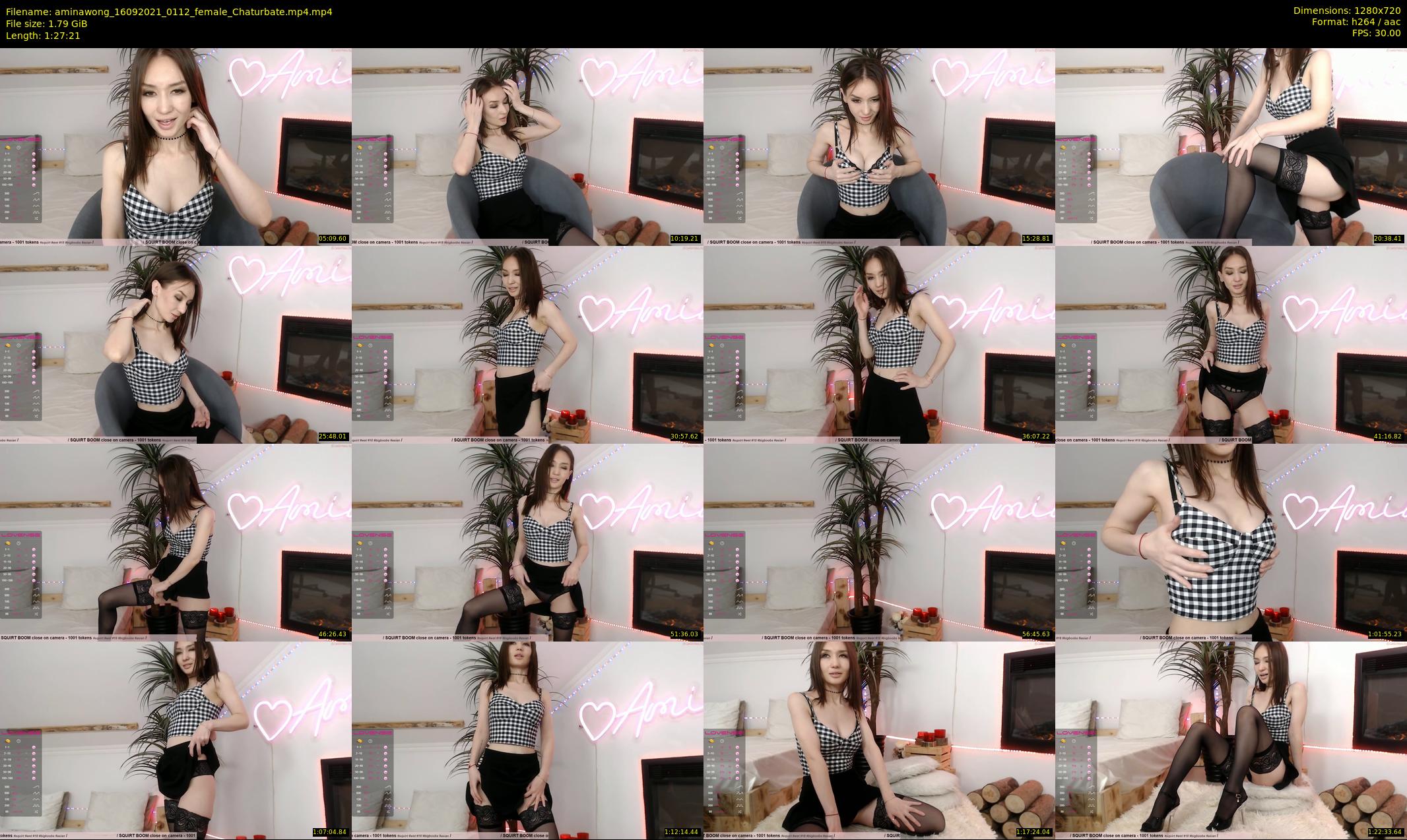 aminawong — 88 minute Chaturbate female cam show recording, 720p, Sep 16, 2021