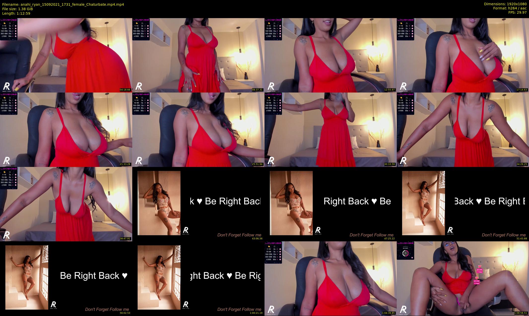 anahi_ryan — 73 minute Chaturbate female cam show recording, 1080p, Sep 15, 2021