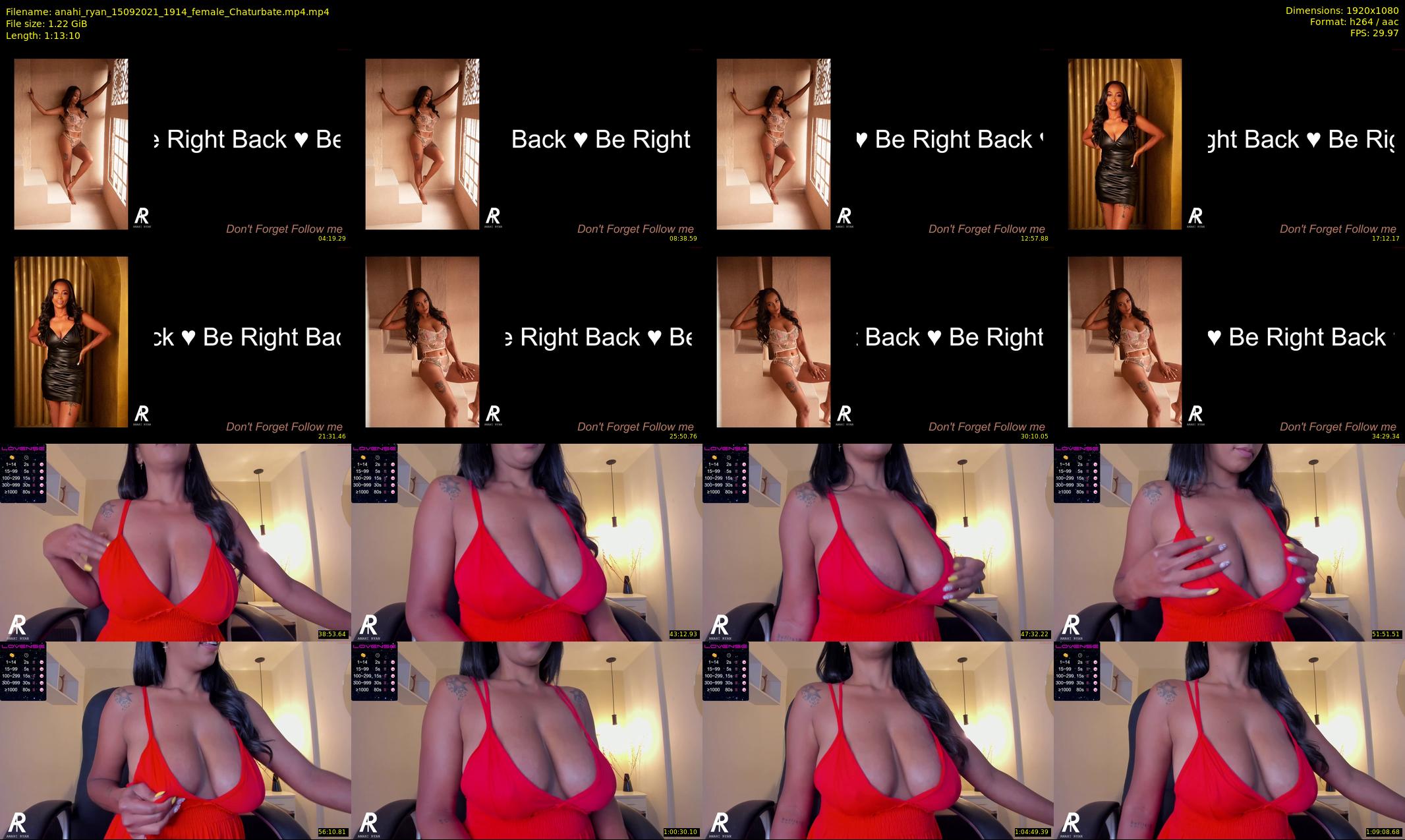 anahi_ryan — 74 minute Chaturbate female cam show recording, 1080p, Sep 15, 2021