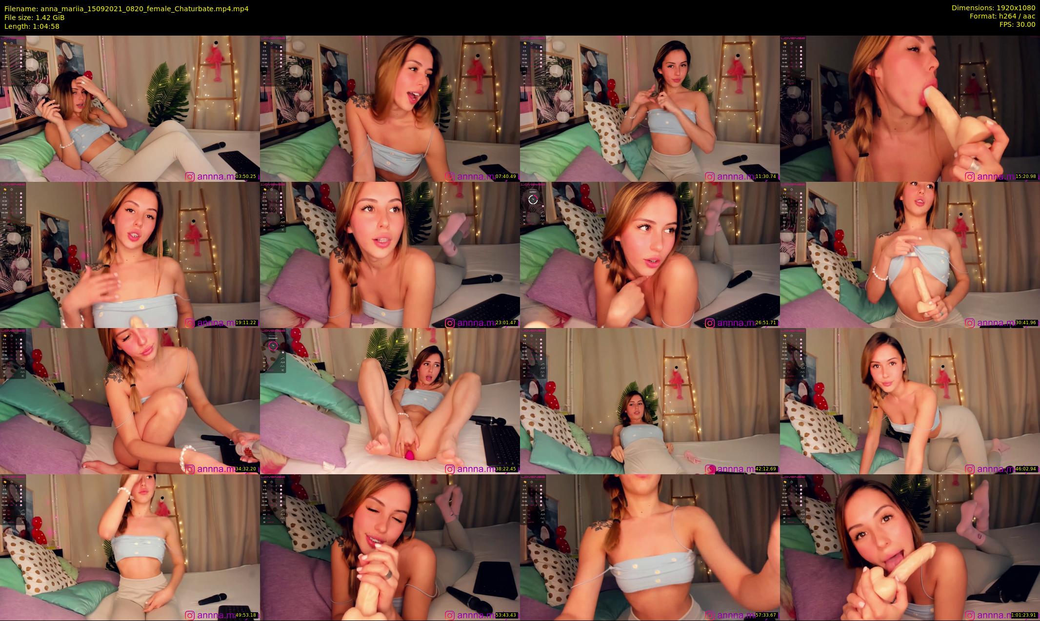 anna_mariia — 65 minute Chaturbate couple cam show recording, 1080p, Sep 15, 2021