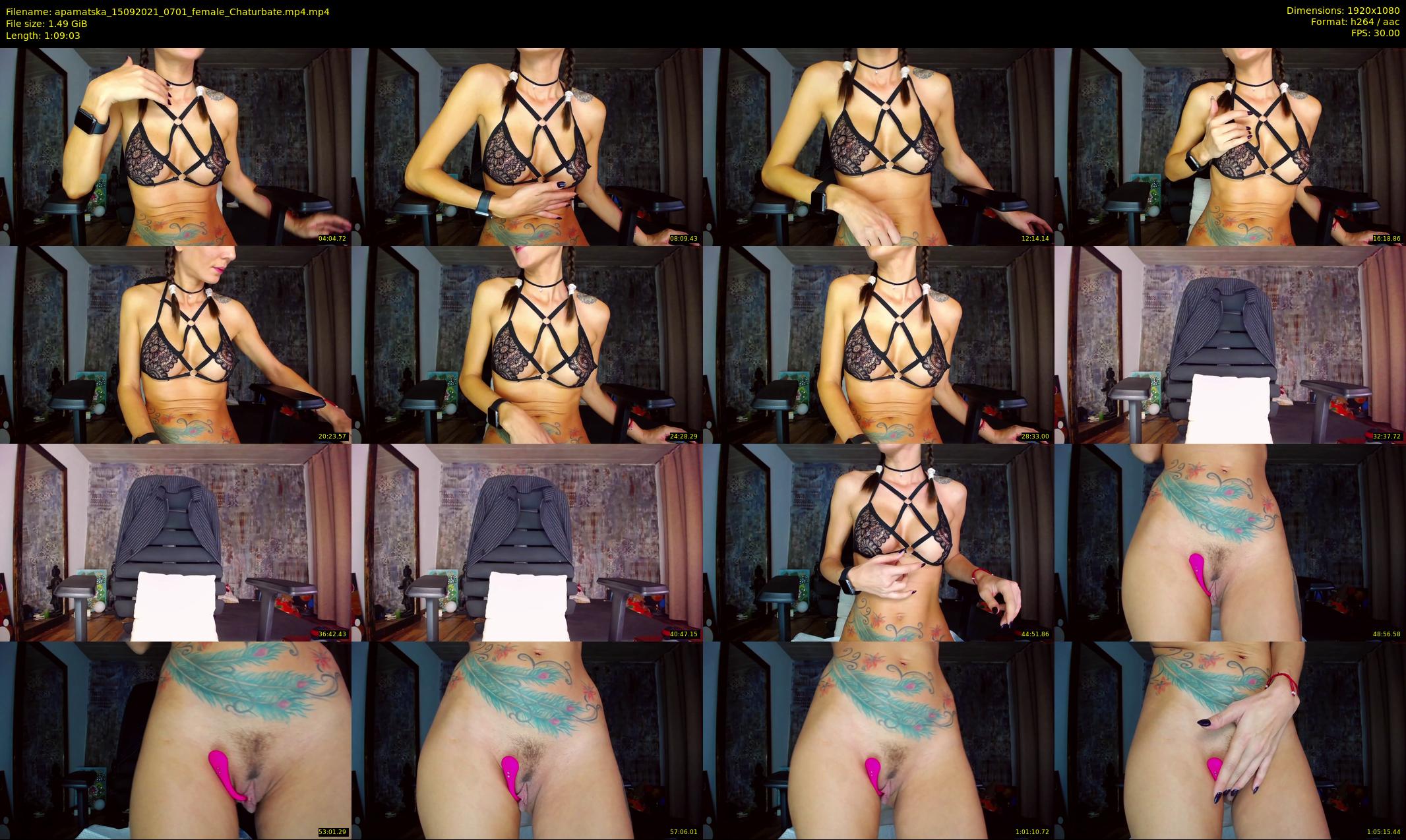 apamatska — 70 minute Chaturbate female cam show recording, 1080p, Sep 15, 2021