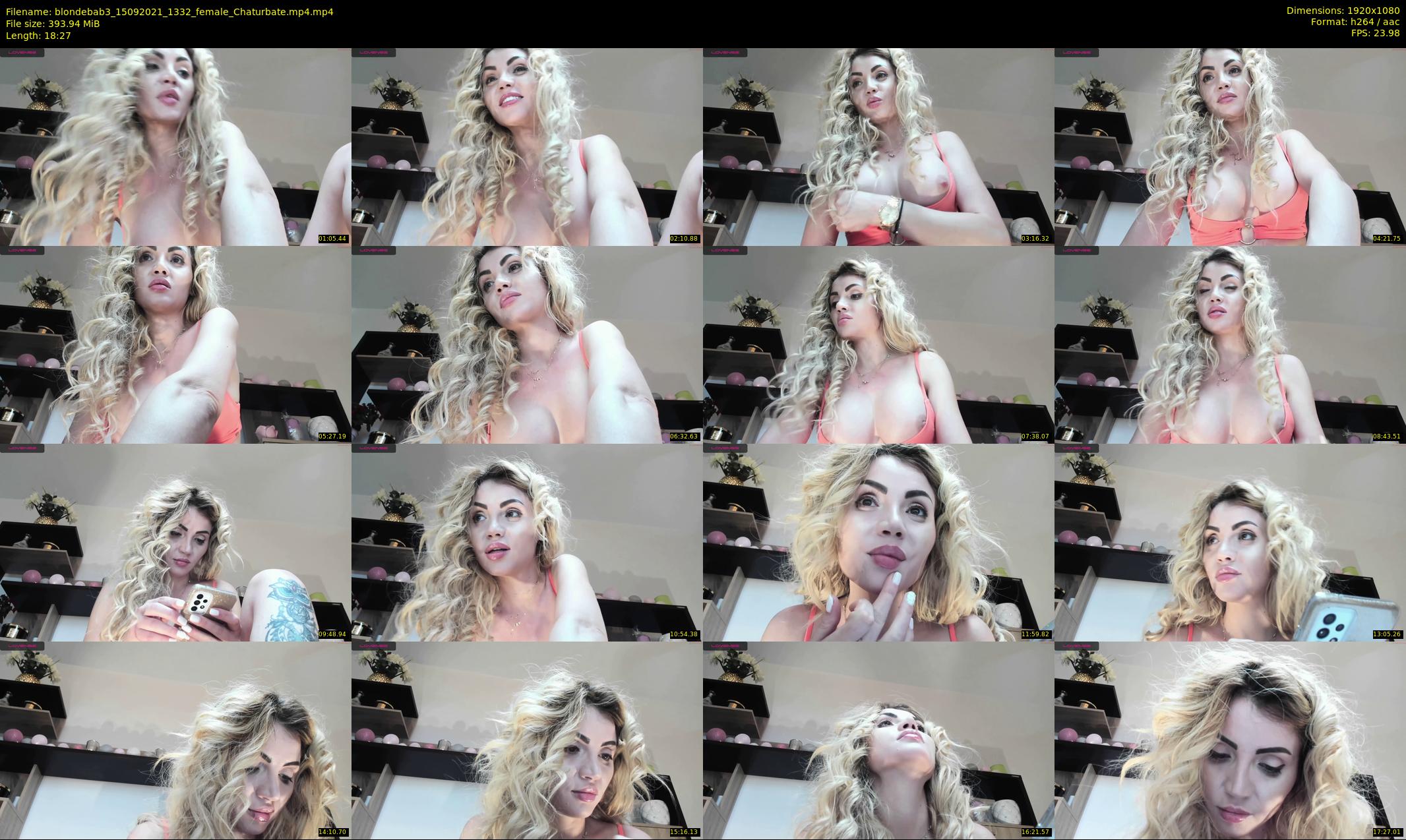 blondebab3 — 19 minute Chaturbate female cam show recording, 1080p, Sep 15, 2021