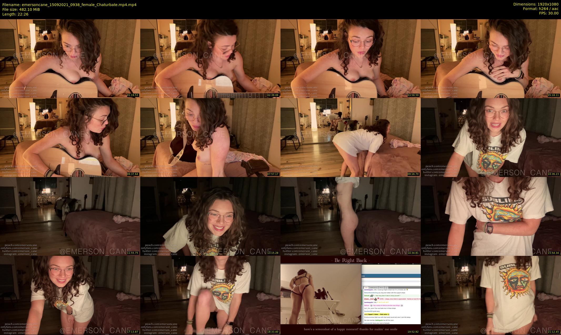 emersoncane — 23 minute Chaturbate female cam show recording, 1080p, Sep 15, 2021
