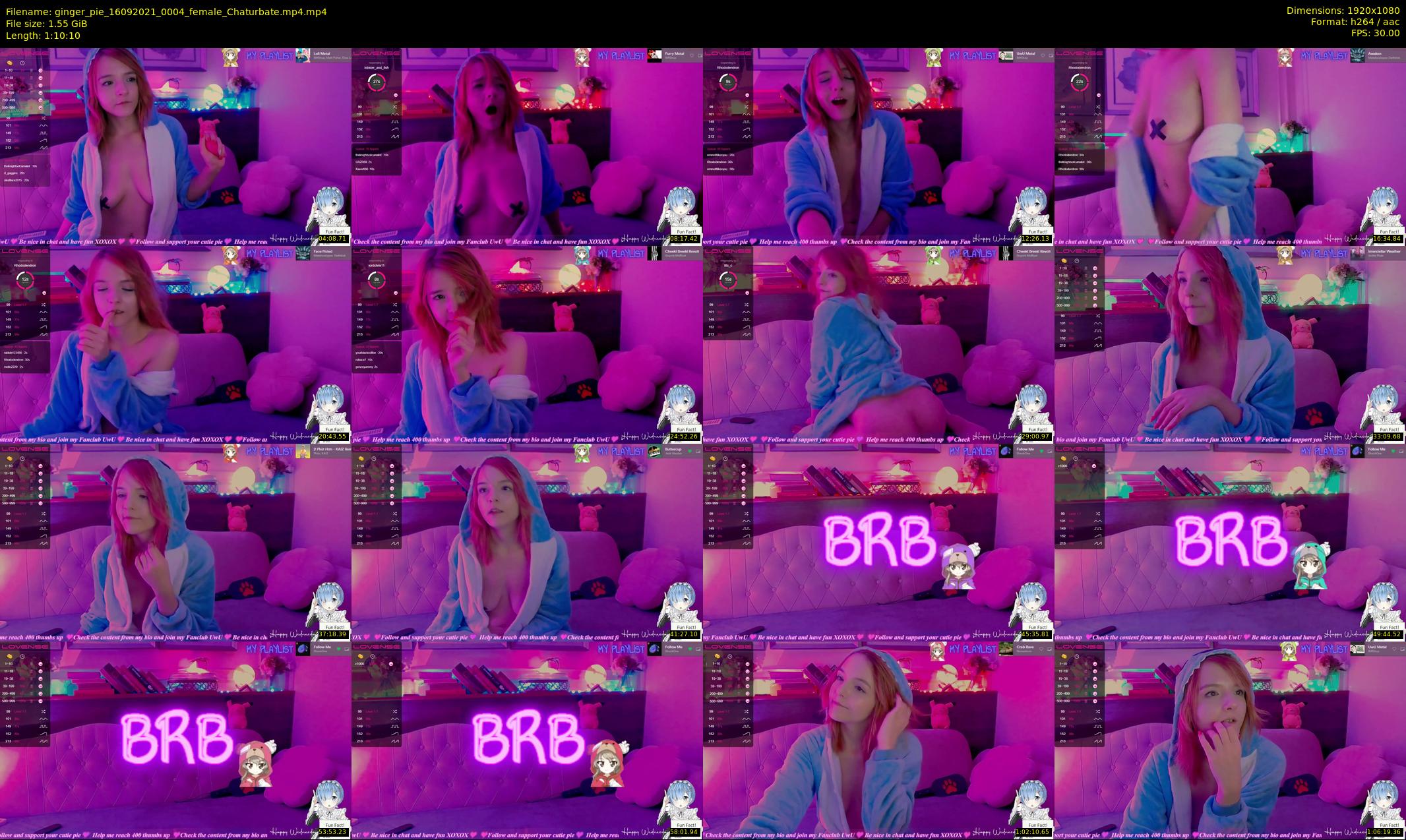 ginger_pie — 71 minute Chaturbate female cam show recording, 1080p, Sep 16, 2021