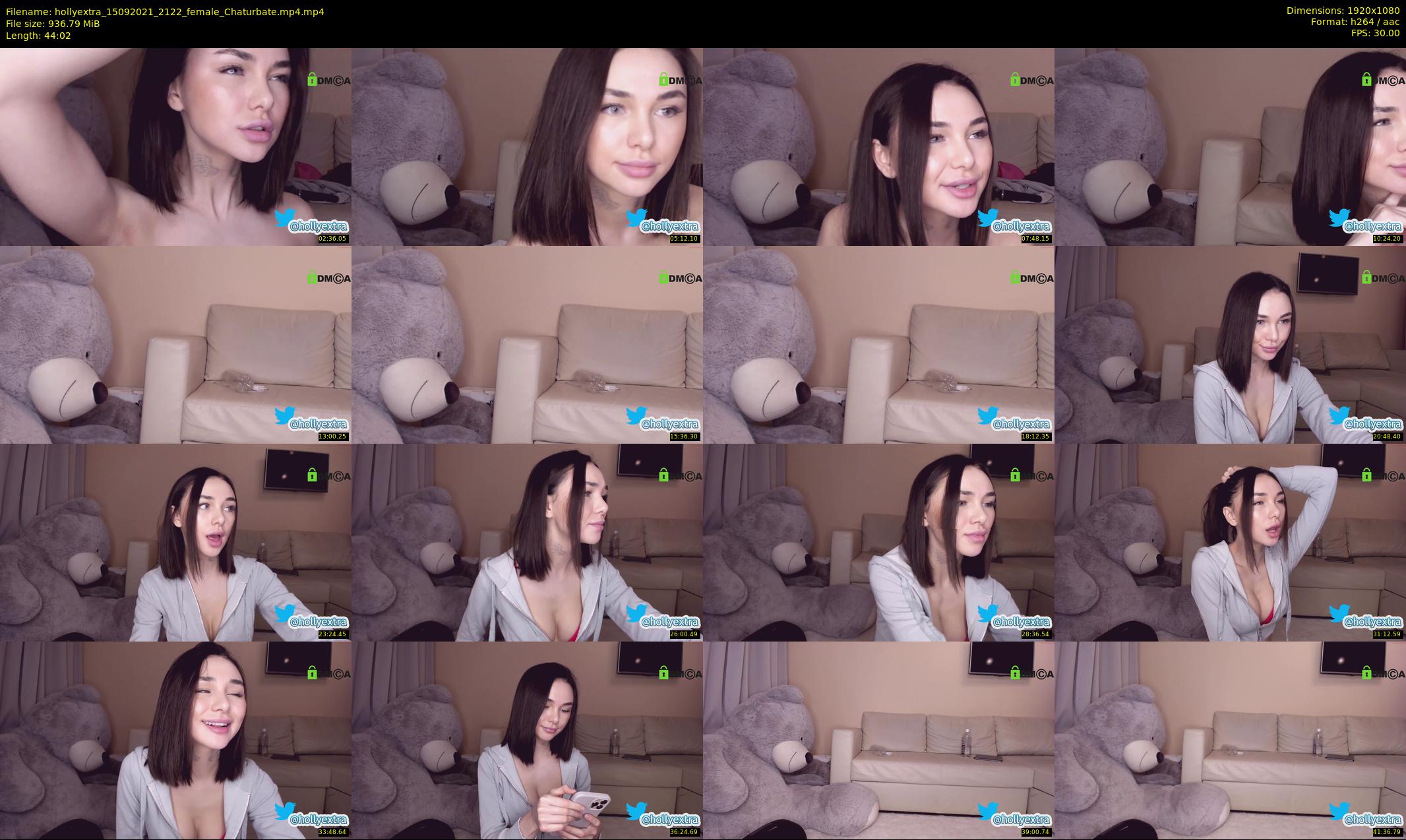 hollyextra — 45 minute Chaturbate female cam show recording, 1080p, Sep 15, 2021