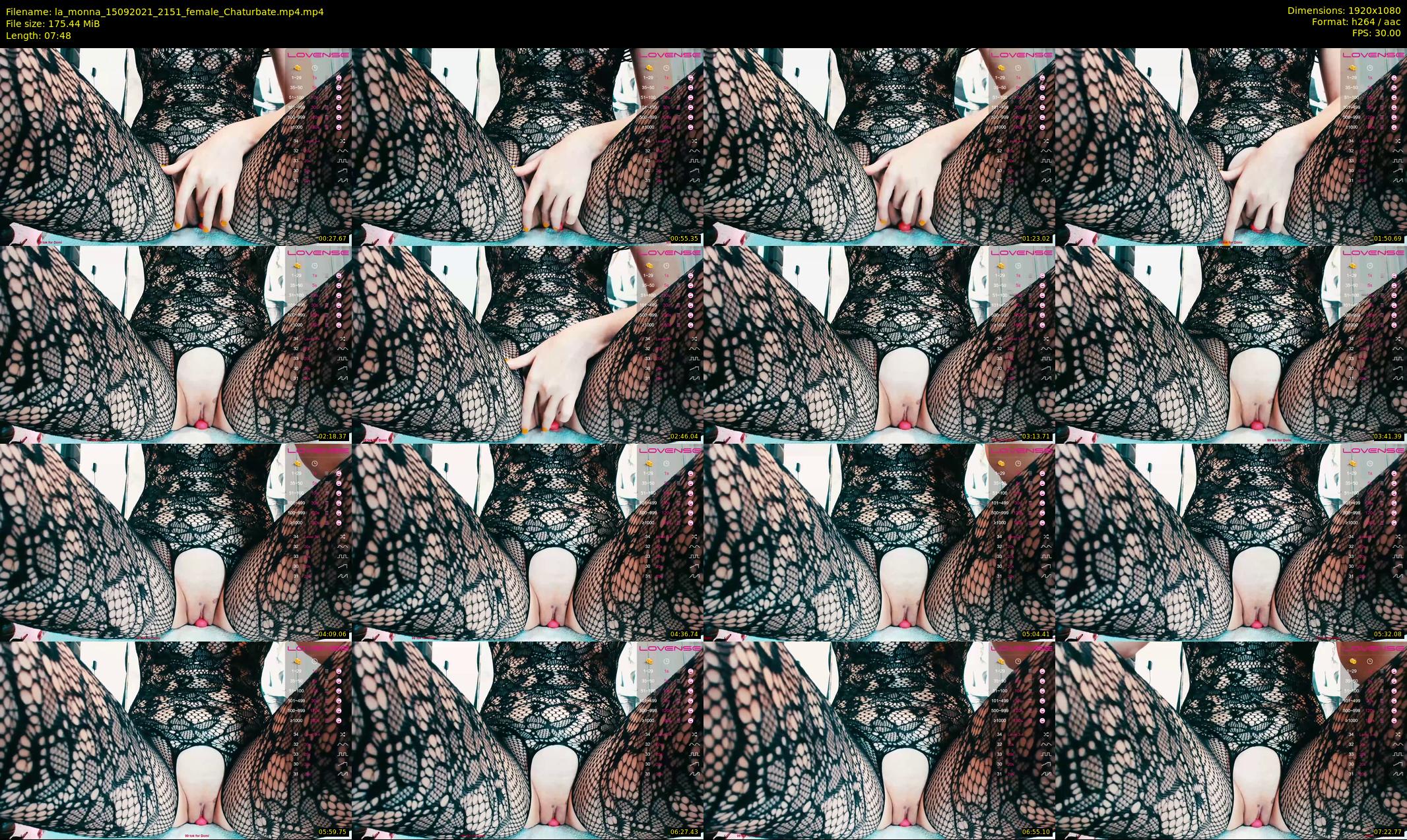 la_monna — 8 minute Chaturbate female cam show recording, 1080p, Sep 15, 2021